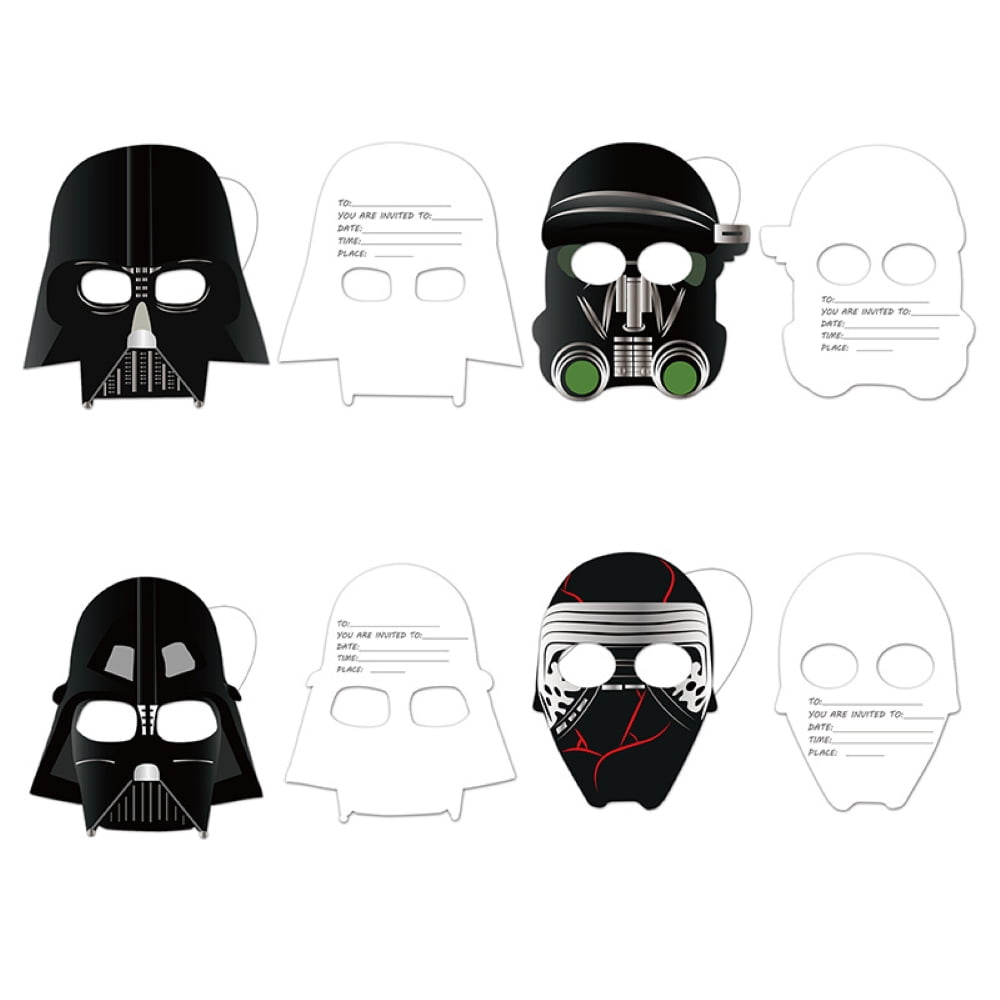 18Pcs The Mandalorian Themed Paper Glasses, Party Supplies Photo Booth Prop Cartoon Character Cosplay Birthday Gift.