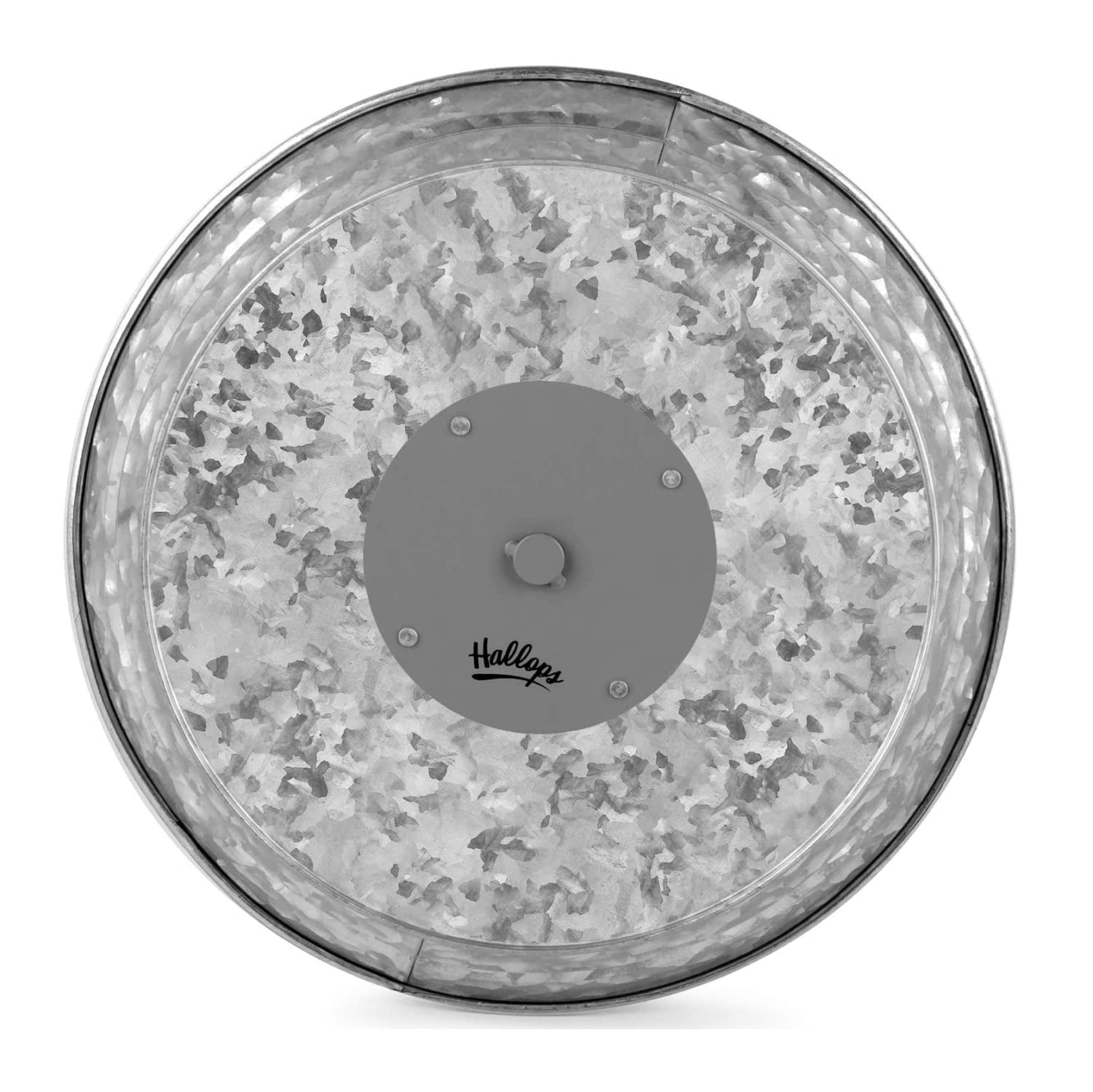 3 Tier Serving Tray - Galvanized, Rustic Metal Stand. Dessert, Cupcake, Fruit & Party Three Tiered Platter. Country Farmhouse Vintage Decor for The Kitchen, Home, Farm & Outdoor by Hallops