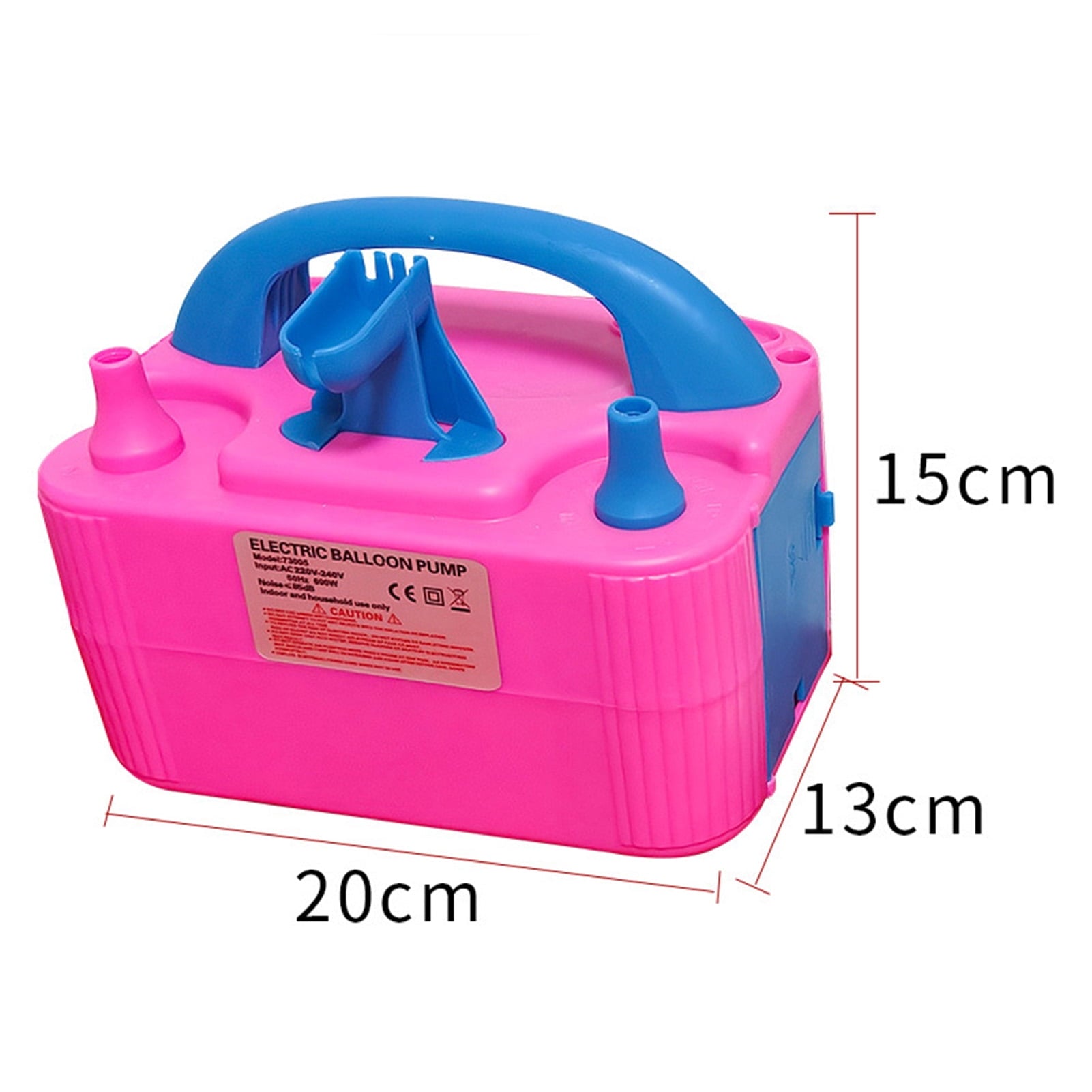 Kripyery Electric Balloon Pump Dual Nozzle Electric Balloon Inflator Quick Inflating Balloon Promotion Tool Party Decoration EU Plug