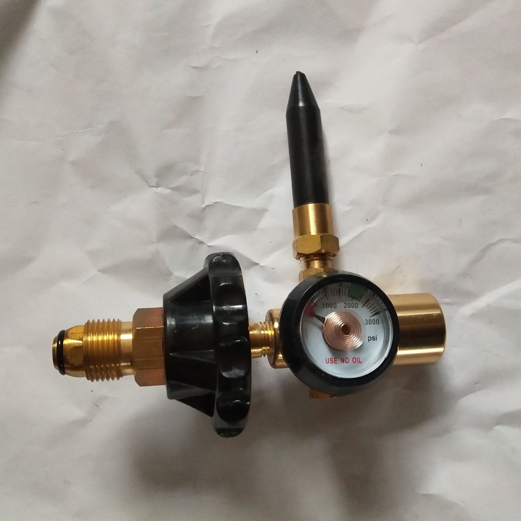 Lerpwige 0-3000PSI Flows Inflator Regulator Latex Balloon Filler for CGA580 Tanks Valves