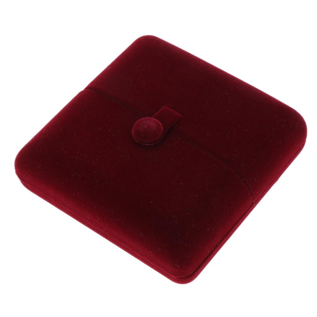 2x Graceful Soft Velvet Gift Box Jelry Holding Box for Women Lady Proposal Engagement Jelry Gift Storage Case