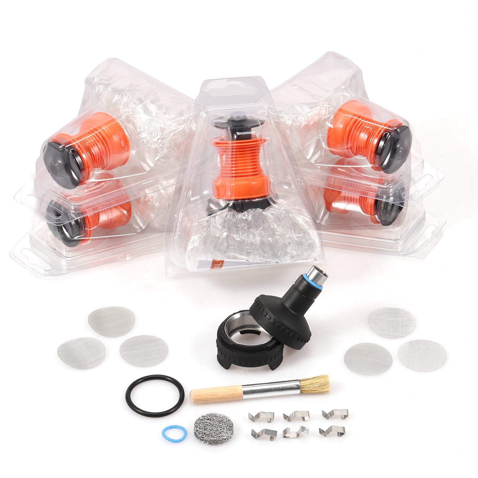 Ikoopy 6Pcs Balloon Replacement Set Plastic Balloon Refill Set Wear Rsistant Balloon Bags Filling Chamber Tube Kit Waterproof Balloon Evaporator Air Tube Fitting Kit for V0lcan0