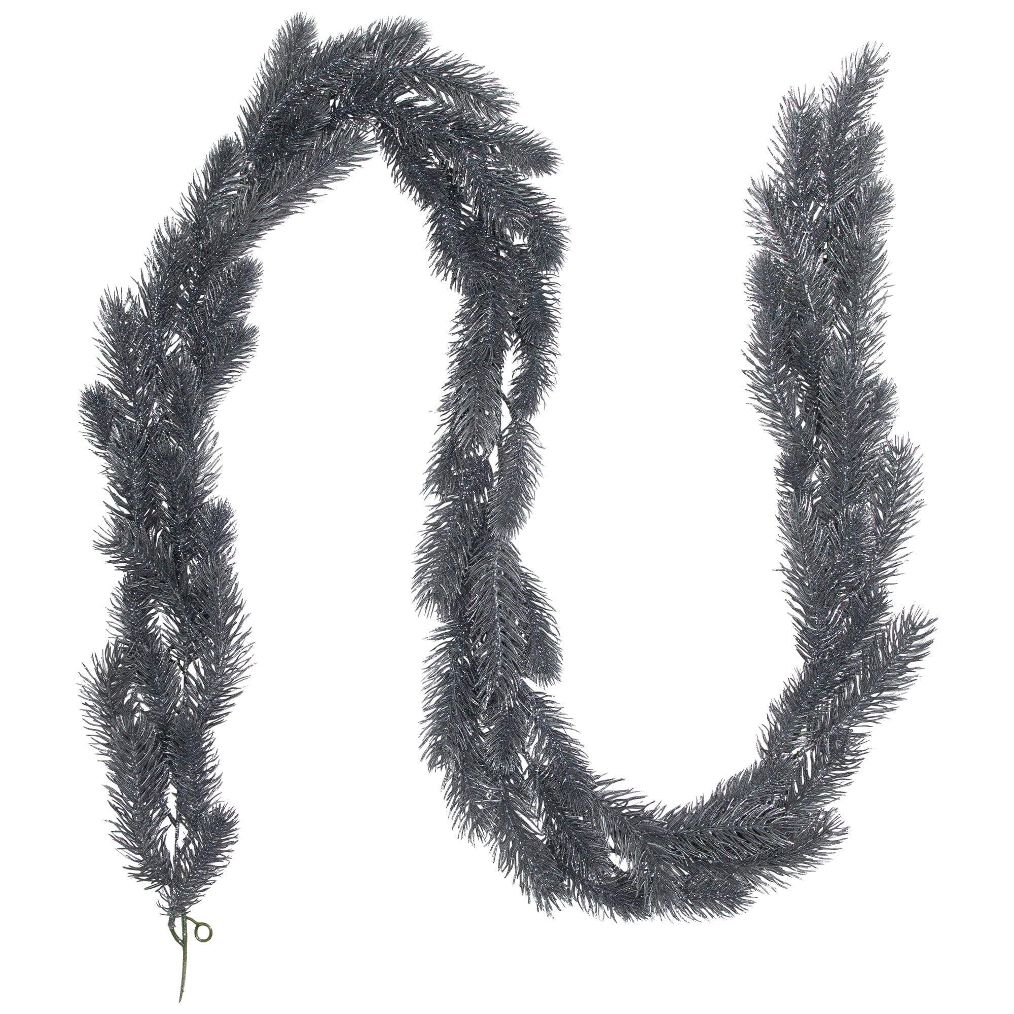 Northlight Glittery Pine Artificial Christmas Garland - 6' - Silver - Unlit