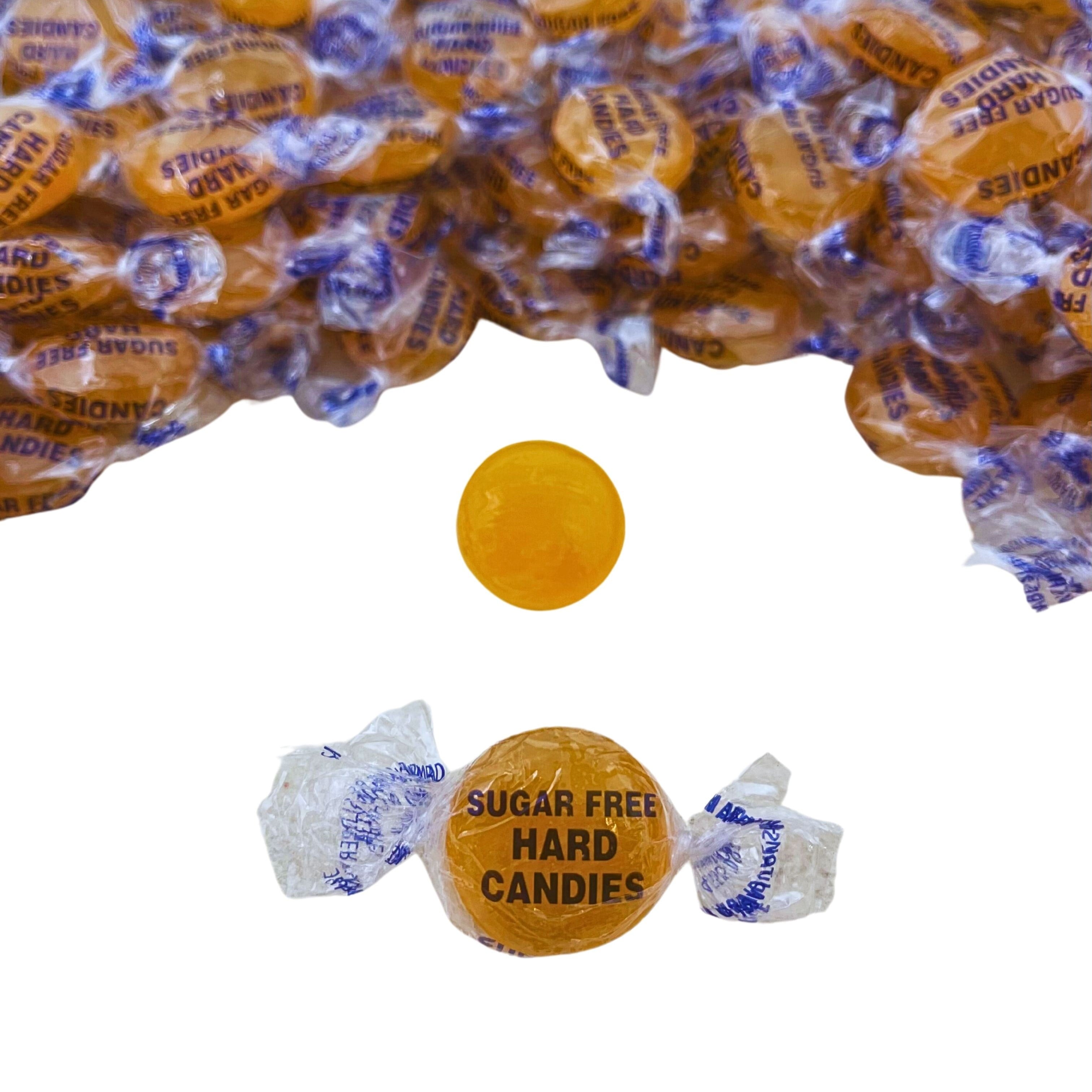 Sugar Free Butterscotch Candy Assortment - 3 lbs - Sugar Free Butter Scotch Bon Bons Yellow Colored Hard Candies - American Vintage Candy Disks Snack Pack - Individually Wrapped, 48 oz. Brand: Klub Bu