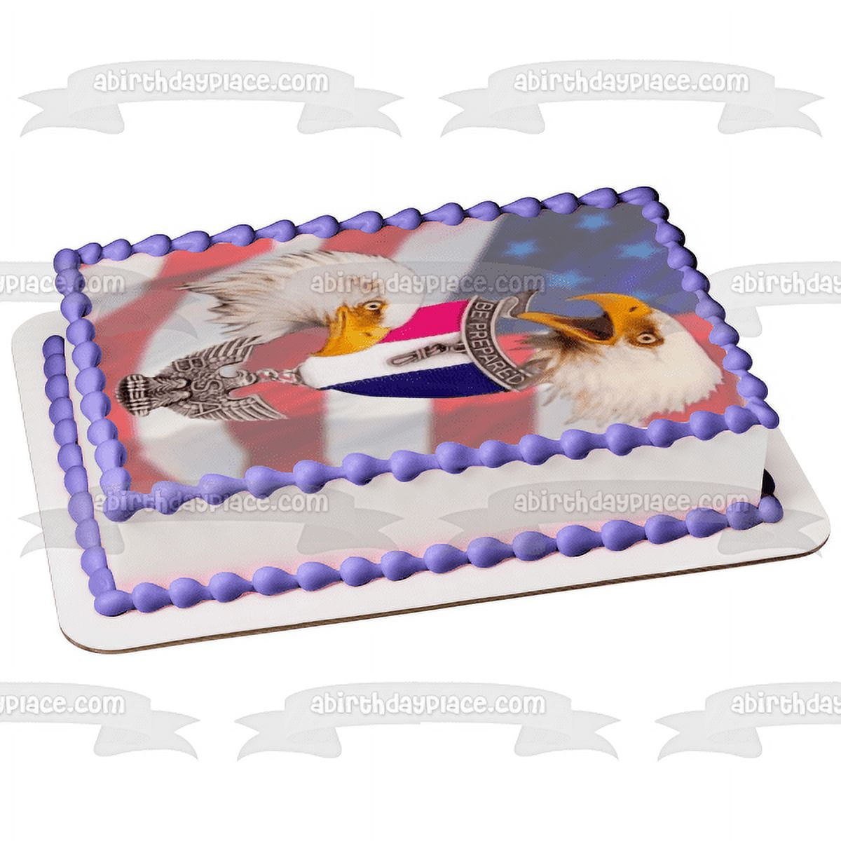 Eagle Scout Ceremony Court of Honor Be Prepared Edible Cake Topper Image - 1/2 Sheet - ABPID01679