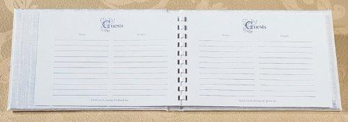 Ivy Lane Design A01090GB/BLK Elizabeth-Guestbook-Black Black
