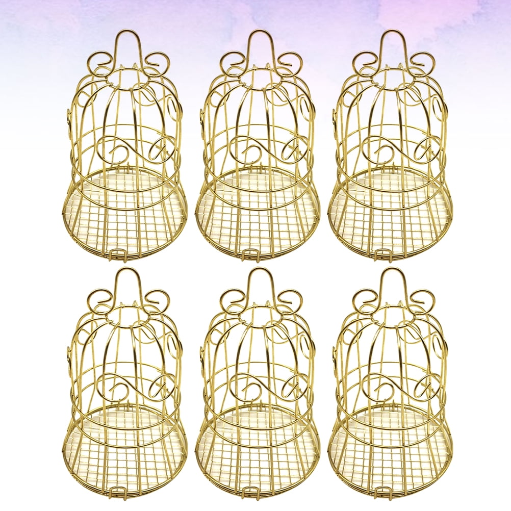Wedding Gift Boxes,12 Pcs European Style Wedding Candy Boxes Iron Gift Box Hollow out Bell Shape Box Party Supplies