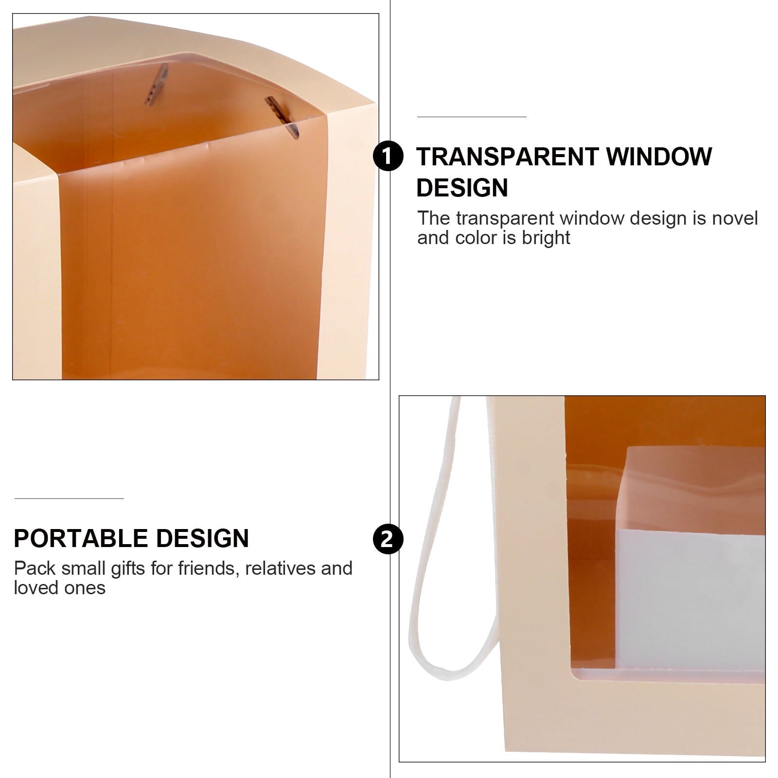Wedding Decoration Flower Box 2 Pcs Bouquet Wrapper Floral Boxes Bride Bouquets for Plastic