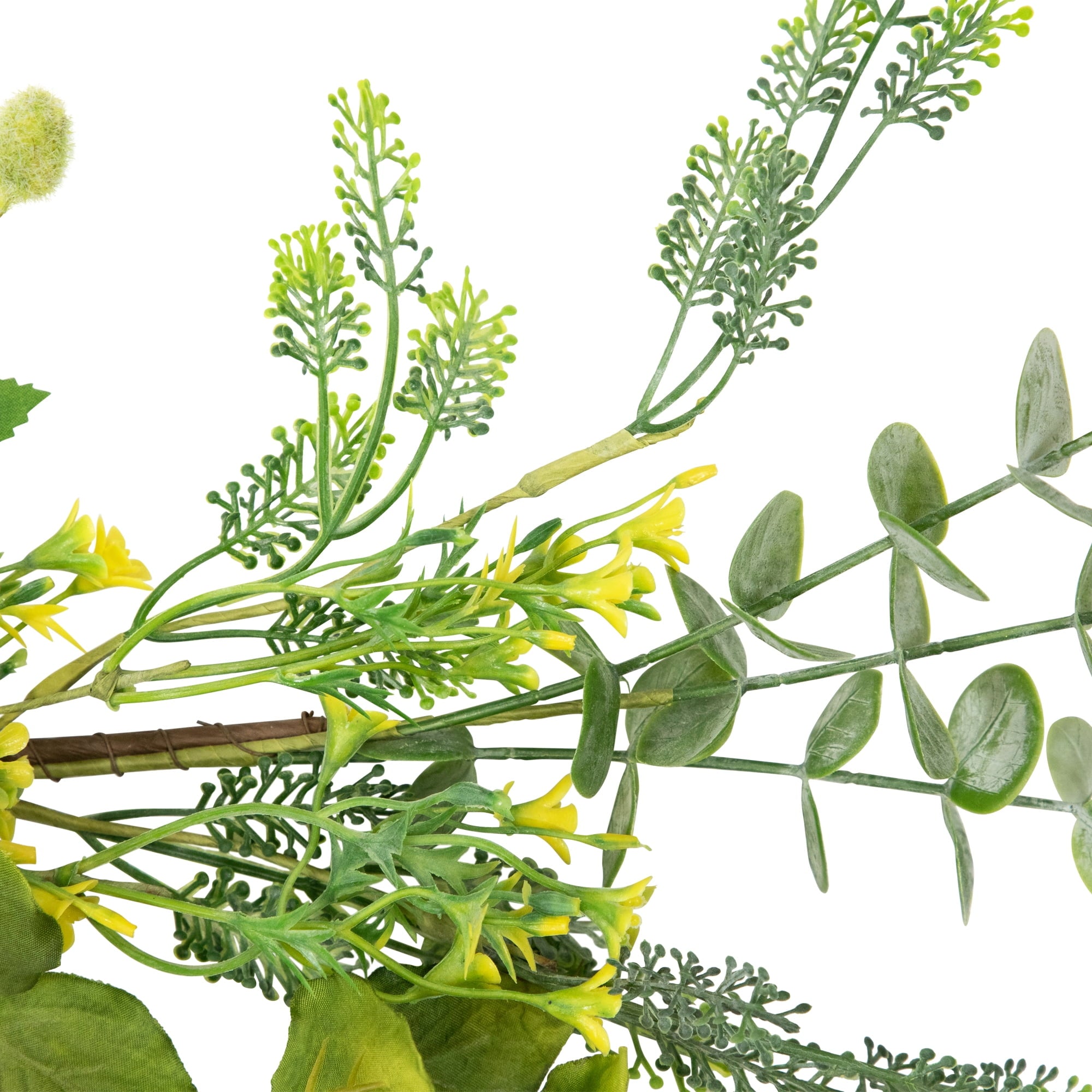 Mixed Foliage and Daisy Spring Garland - 5'