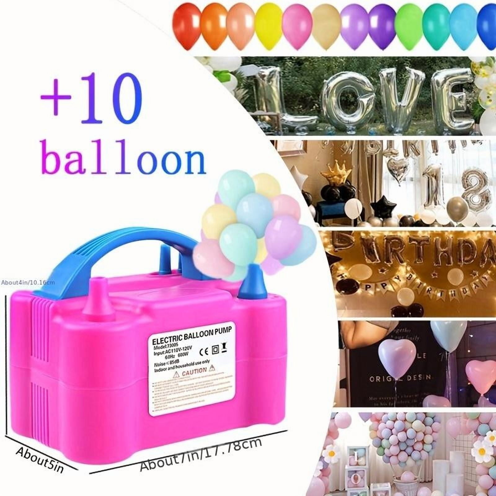 Christmas Party Party Balloon Double Hole Electric Inflation Pump Portable Gas Rose Red Pink White Balloon Machine Party Party