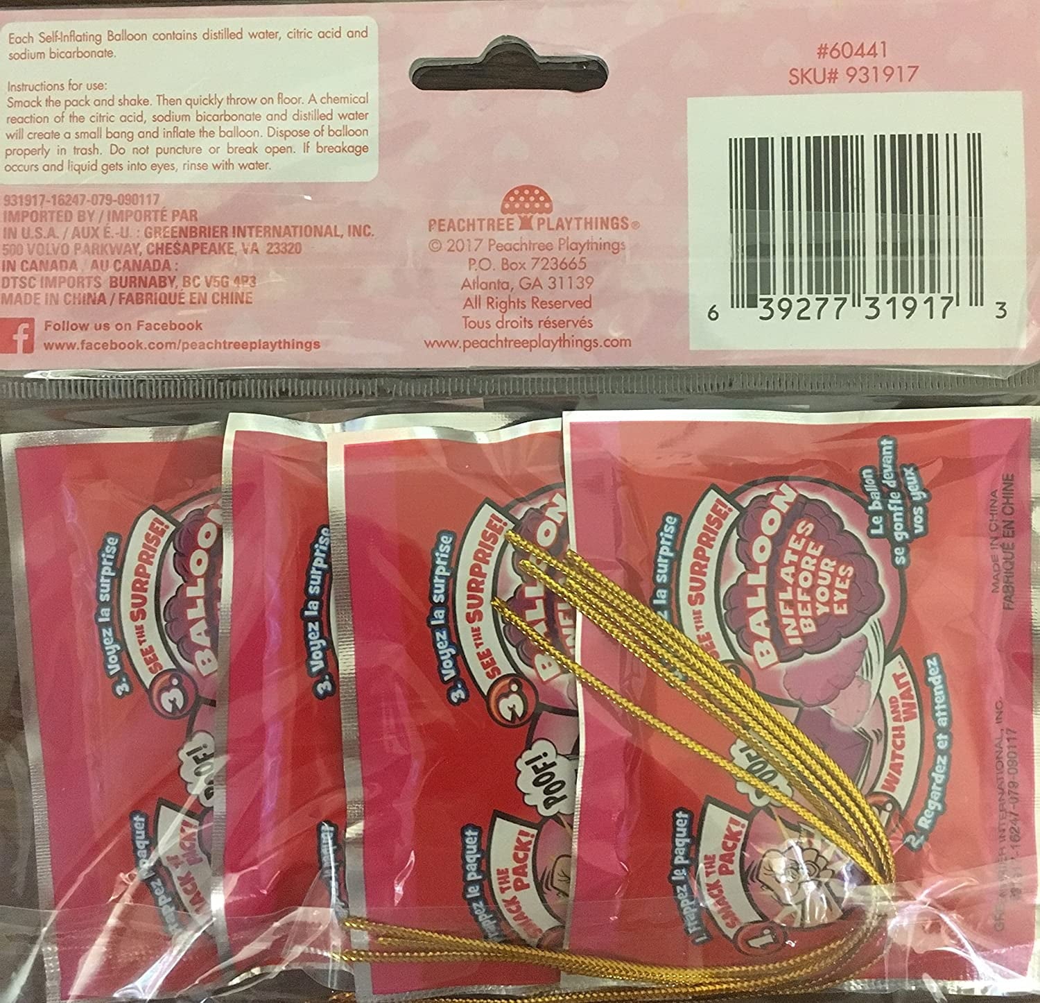 8 Wack-A-Pack Valentine's Day Balloons - Smack to Inflate - Surprise Greeting