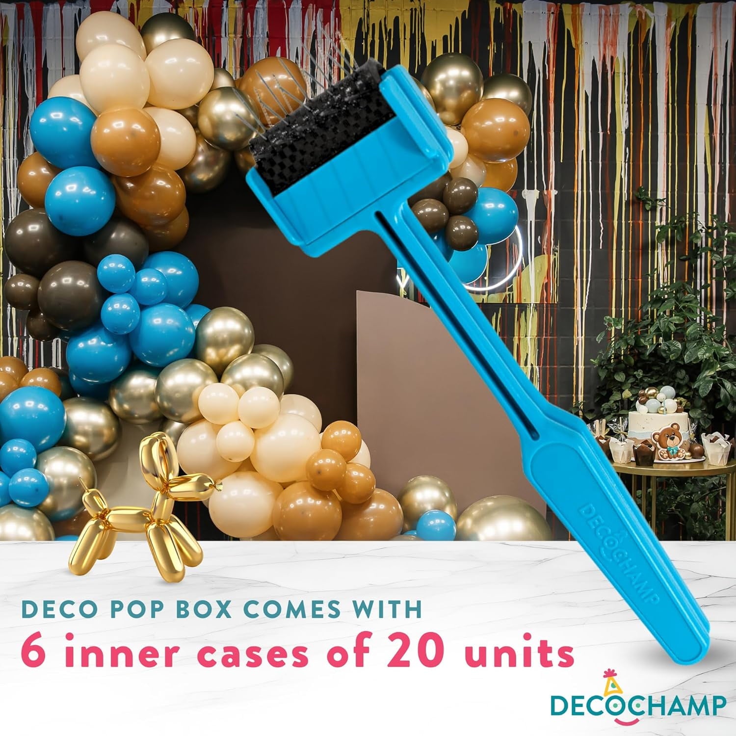 Balloon blaster - Decorative balloon striking tool, party supplies tool kit, essential tool after the party, compact, durable, and safe design
