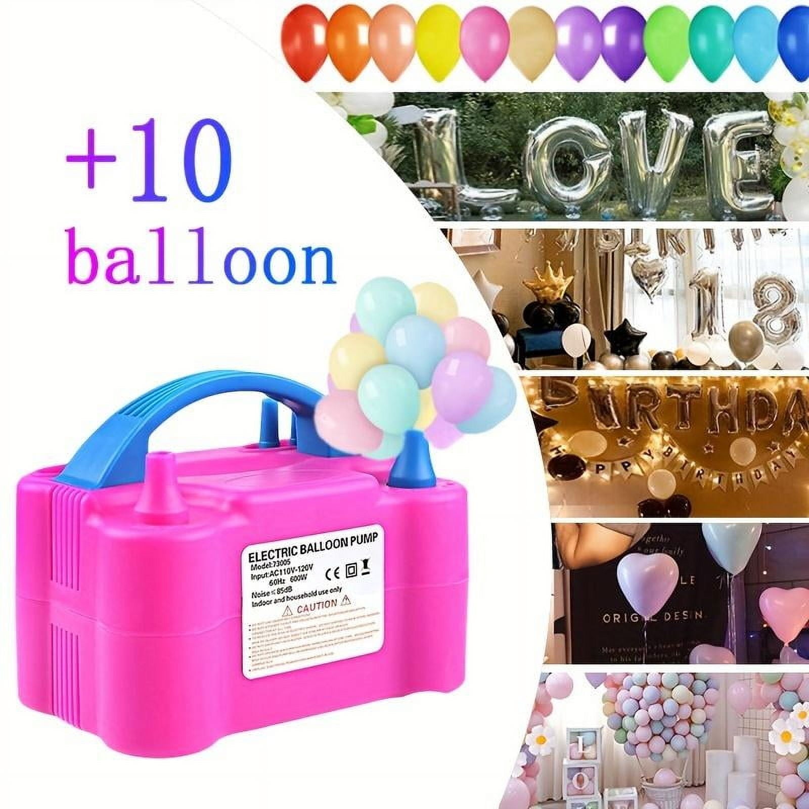 Christmas Party Party Balloon Double Hole Electric Inflation Pump Portable Gas Rose Red Pink White Balloon Machine Party Party