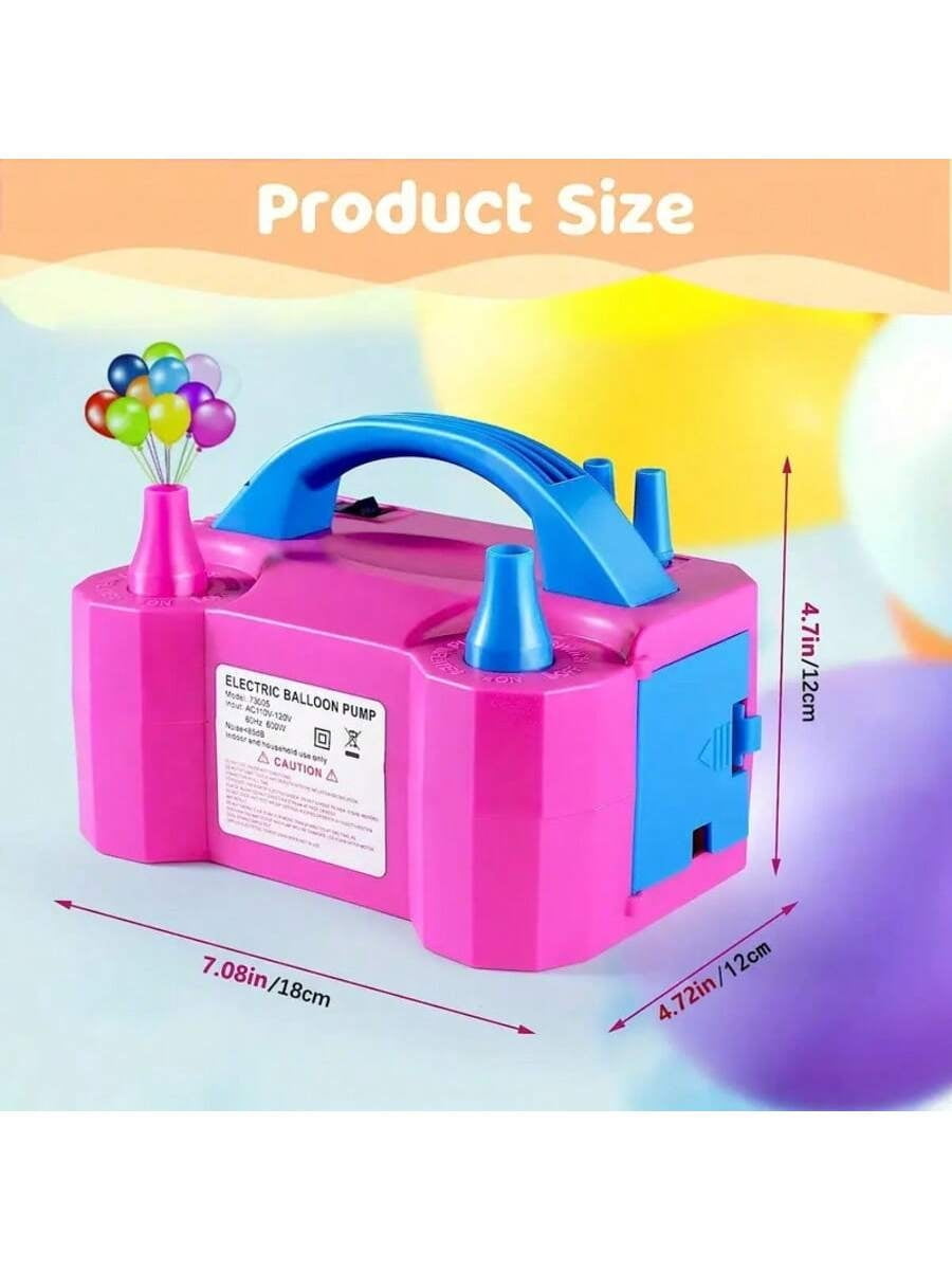 QQA  Portable Electric Balloon Pump/Electric Balloon Inflator Decoration, Suitable For Parties, Gifts, Wedding Celebrations, Holiday Party Decoration, Balloon Pump,Red