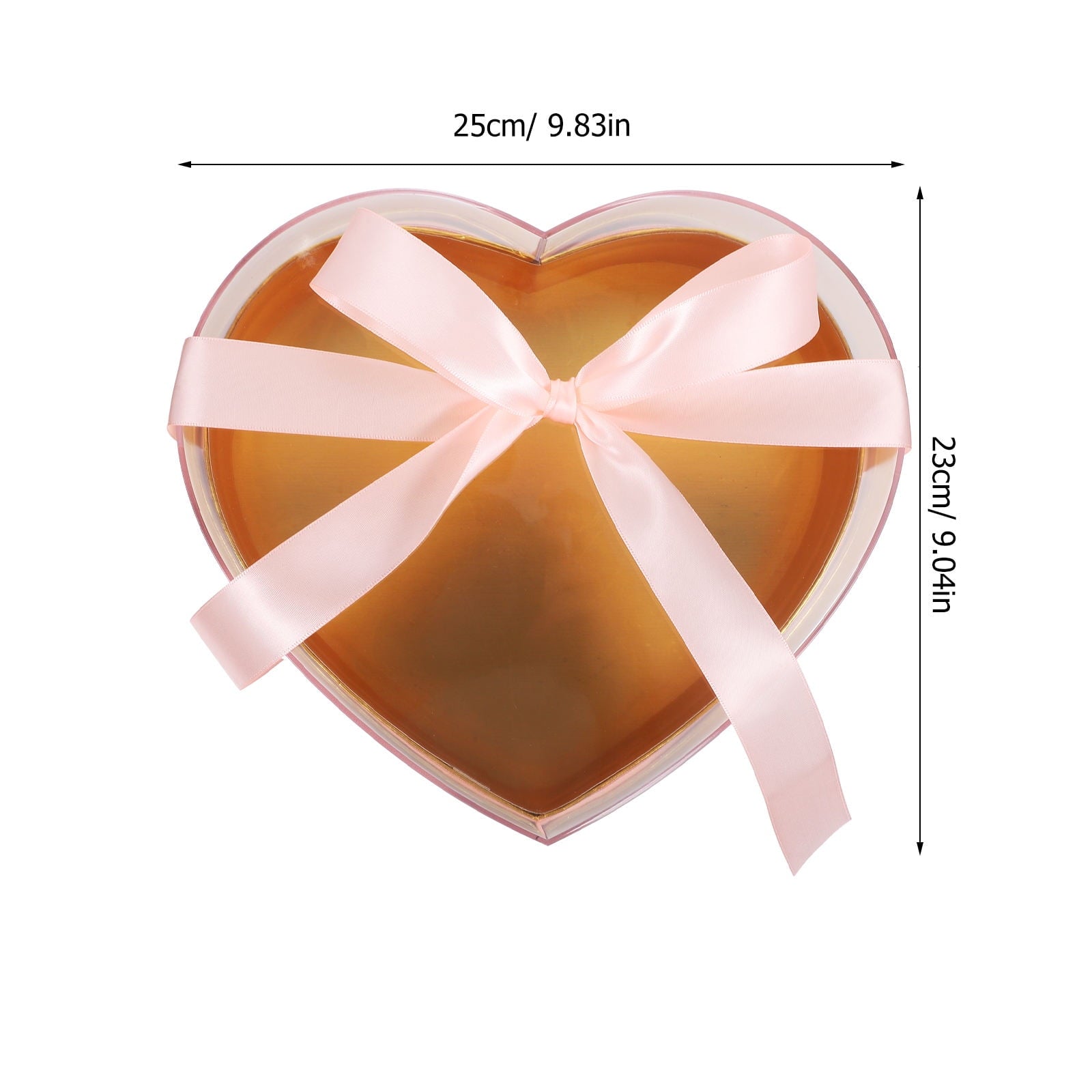 Raindrops 1Pack Flower present Box Heart Shaped Acrylic Packaging Box for Florists Display and Wrapping Decorative Container