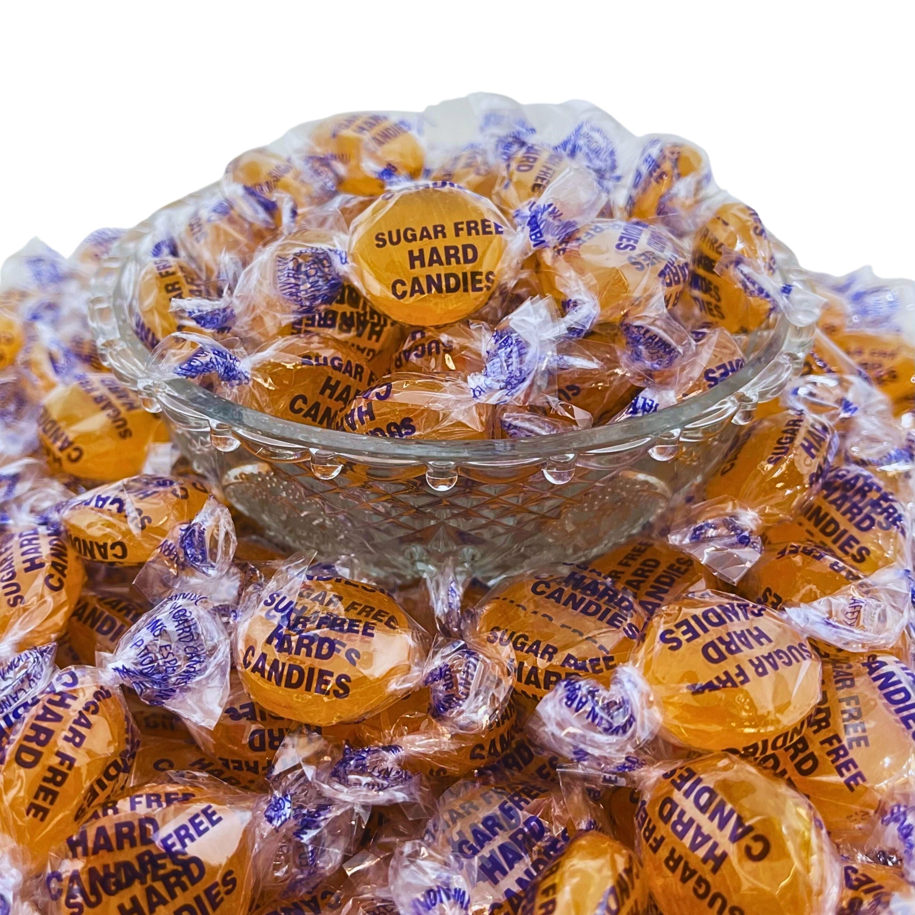 Sugar Free Butterscotch Candy Assortment - 3 lbs - Sugar Free Butter Scotch Bon Bons Yellow Colored Hard Candies - American Vintage Candy Disks Snack Pack - Individually Wrapped, 48 oz. Brand: Klub Bu