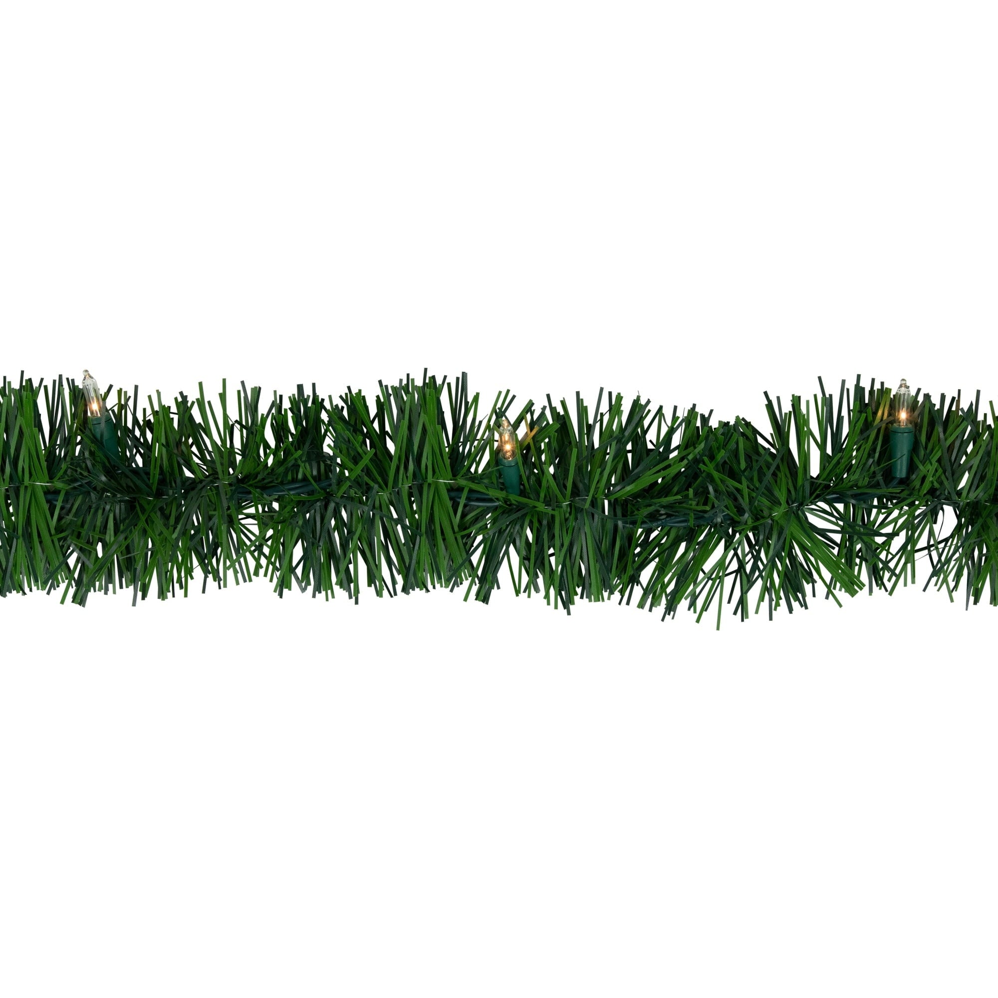Northlight 18' Pre-Lit Pine Two-tone Artificial Christmas Garland - Clear Lights