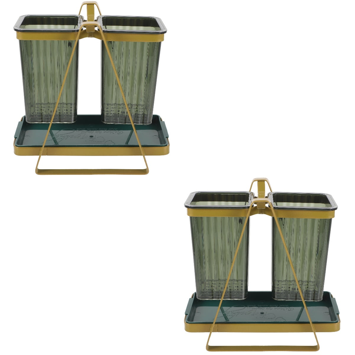 MLINS 2pcs Wall Mount Chopstick Holder Multi-function Cutlery Holder Desktop Utensil Holder