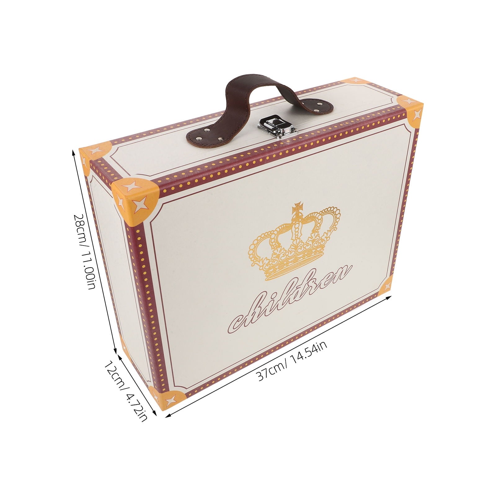 Masteelf Paper Suitcase Gift Packing Box Handheld Gift Suitcase Decorative Paper Gift Wrapping Box Party Favor