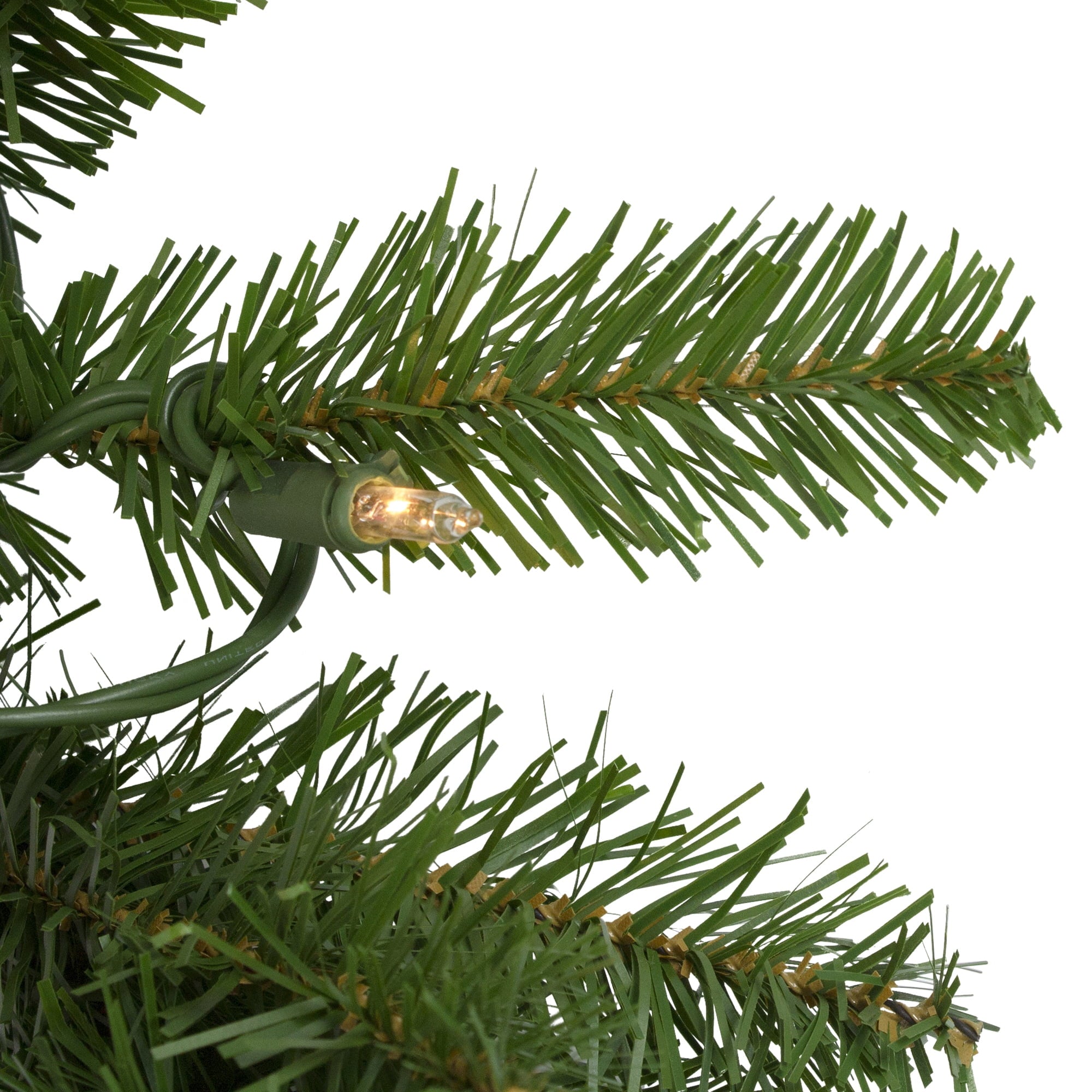 Northlight Pre-Lit Eastern Pine Artificial Christmas Garland - 9' x 12" - Clear Lights