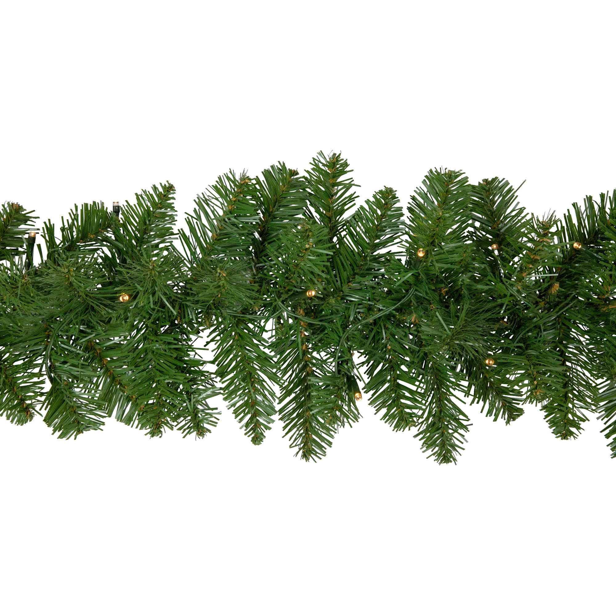 Northlight 9' x 10" B/O Pre-Lit Artificial Whitmire Pine Christmas Garland - Clear LED Lights