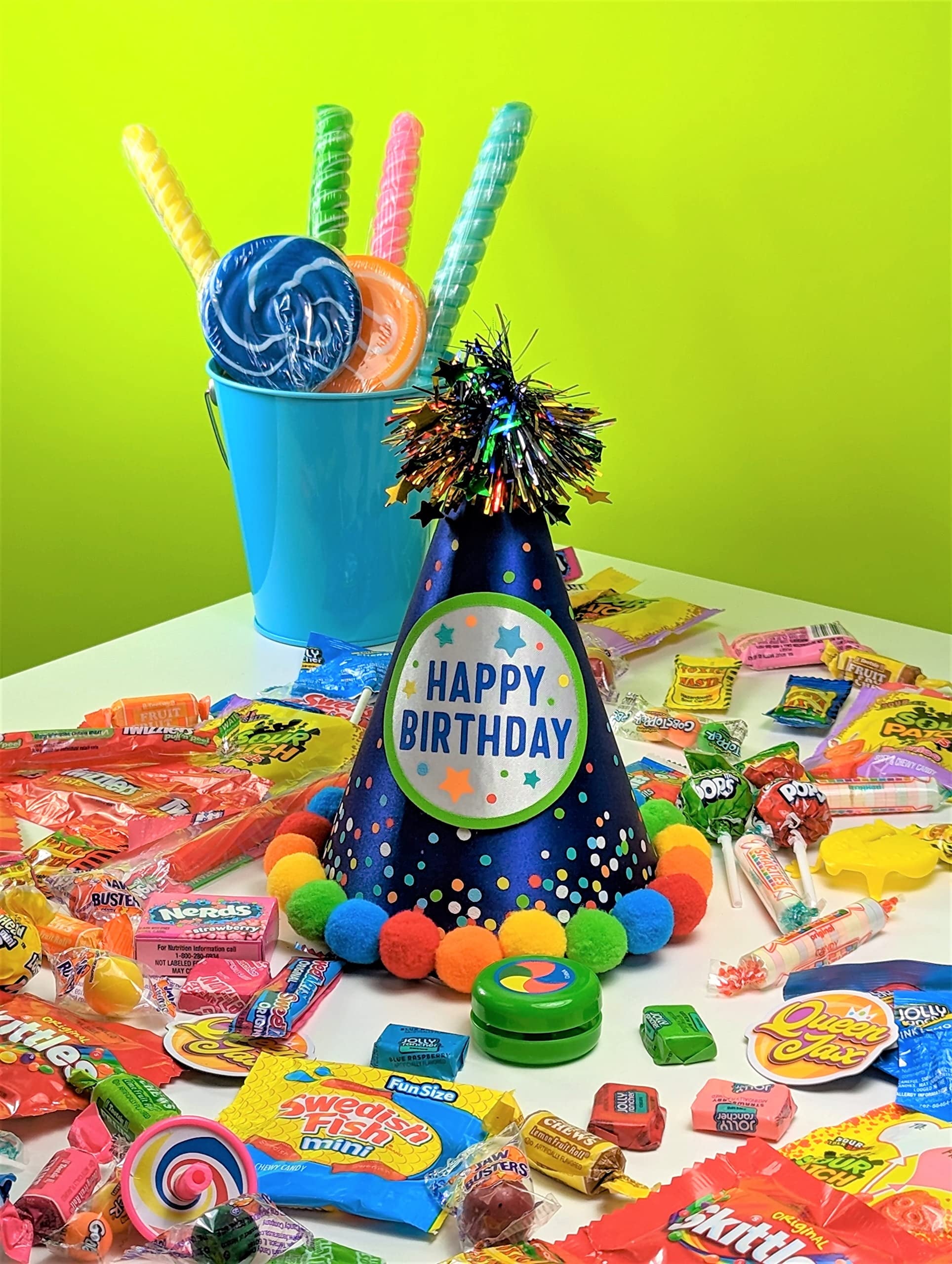 Ultimate Assorted Candy Party Mix - 12 LB Bag - Fun Size Skittles, Sour Patch Candy, Nerds, Jolly Ranchers Lollipops, Fruit Chews, Smarties, & More - Mega Variety Bulk Candy Assortment - Individually