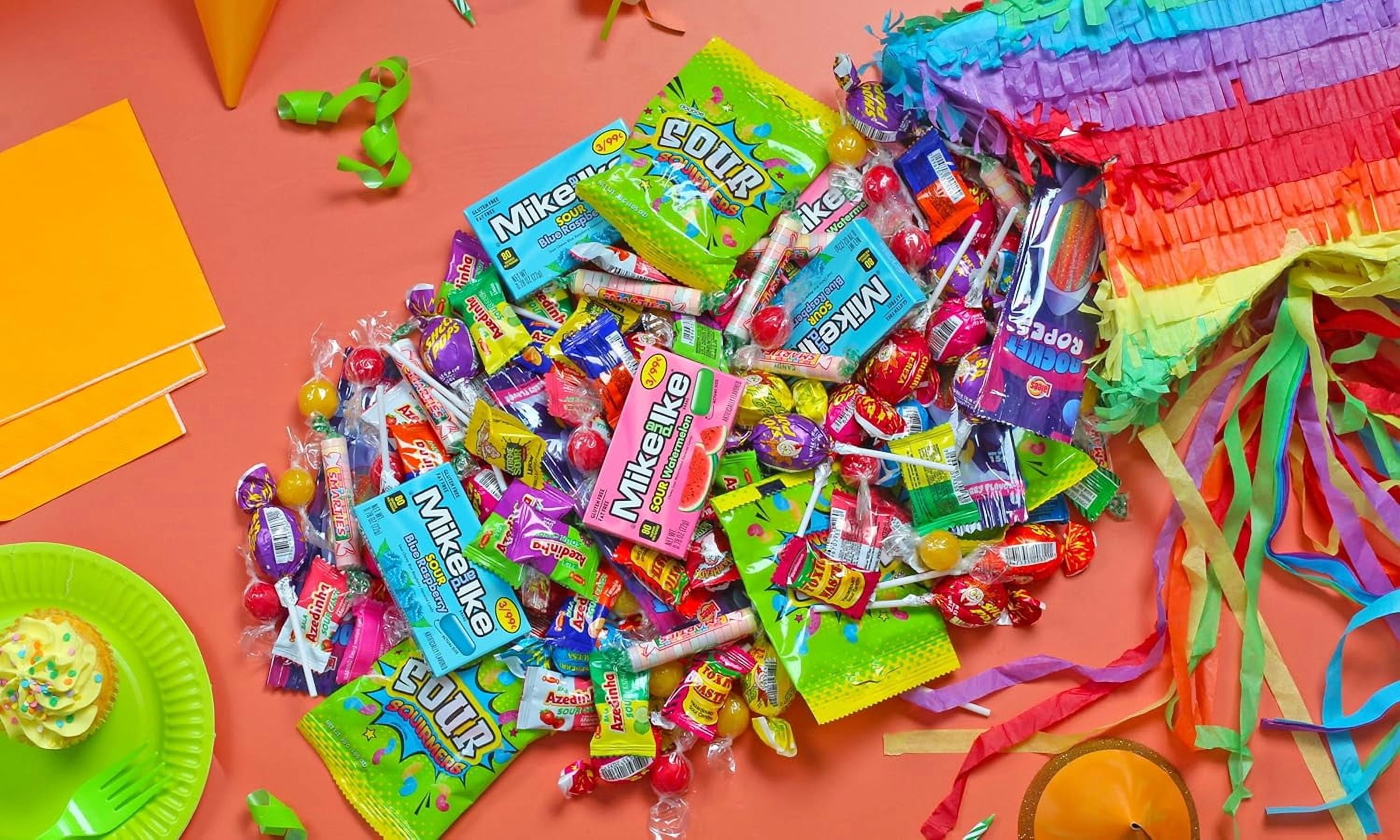 Sour Candy - Halloween Variety Pack - Bulk Candies - 2 Pounds - Assorted Parade Bag - Lalees - Party Favors for Kids