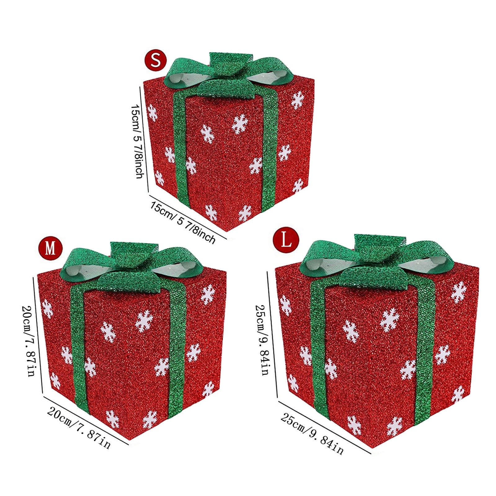 Lighted Gift Boxes Indoor Outdoor Christmas Decorations For Christmas Tree Porch Home,Christmas Decorations