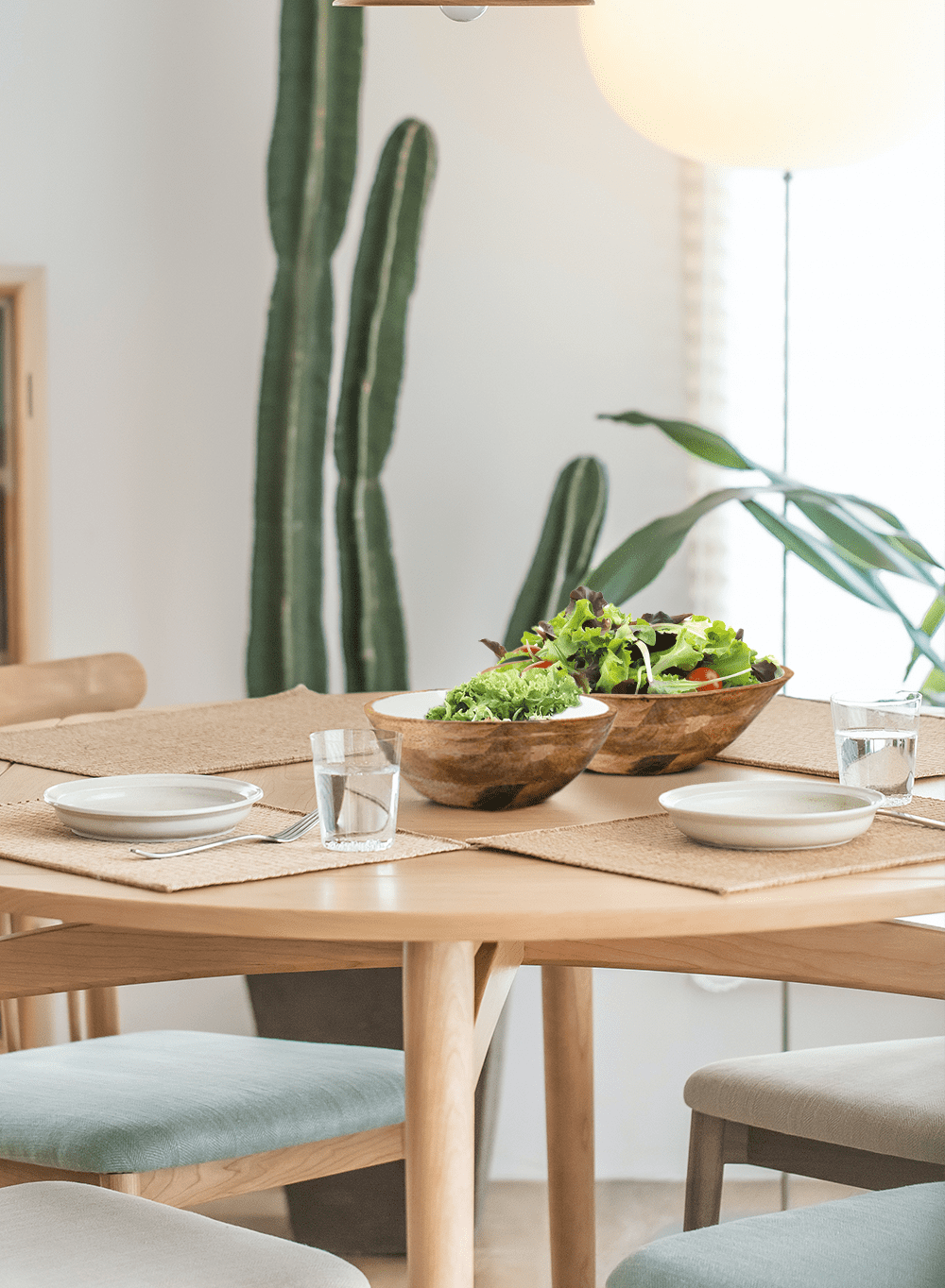 Serene Spaces Living Modern Brown Decorative Wooden Bowl