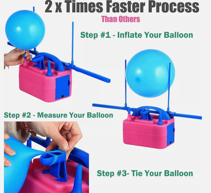 Electric Balloon Inflator Air Pump Massive Balloons Blower