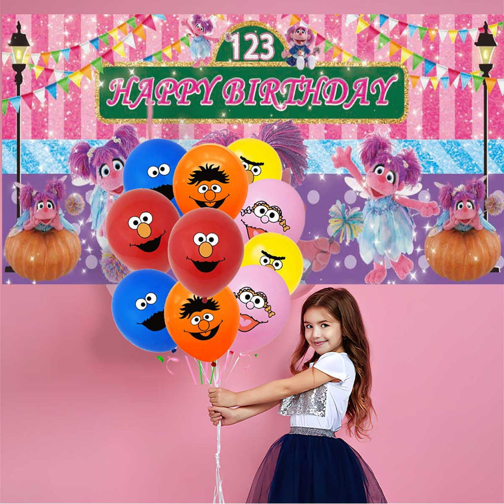 Abby Cadabby Birthday Party Supplies Balloons Paper Plates Decoration Cake Topper Decor Tableware Banner Backdrop