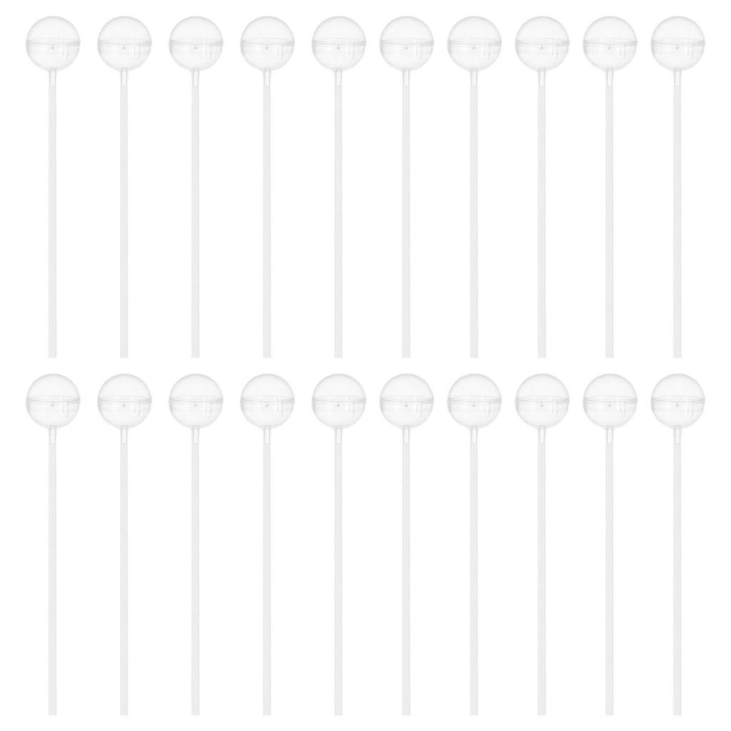 PENIKOKO Clear Support For Chocolate Wedding Bouquet Fixing Holder Transparent Plastic 100Pcs