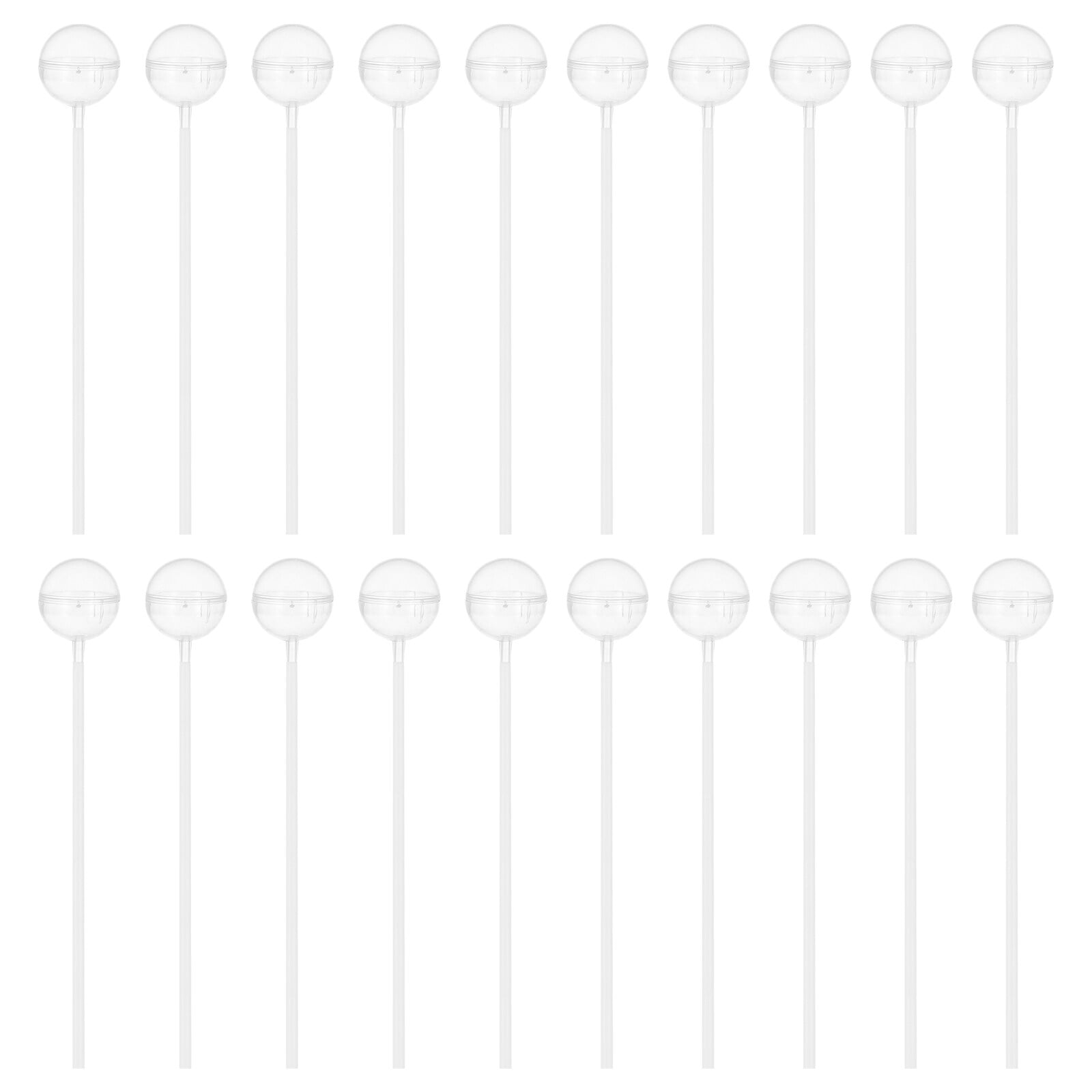 PENIKOKO Clear Support For Chocolate Wedding Bouquet Fixing Holder Transparent Plastic 100Pcs