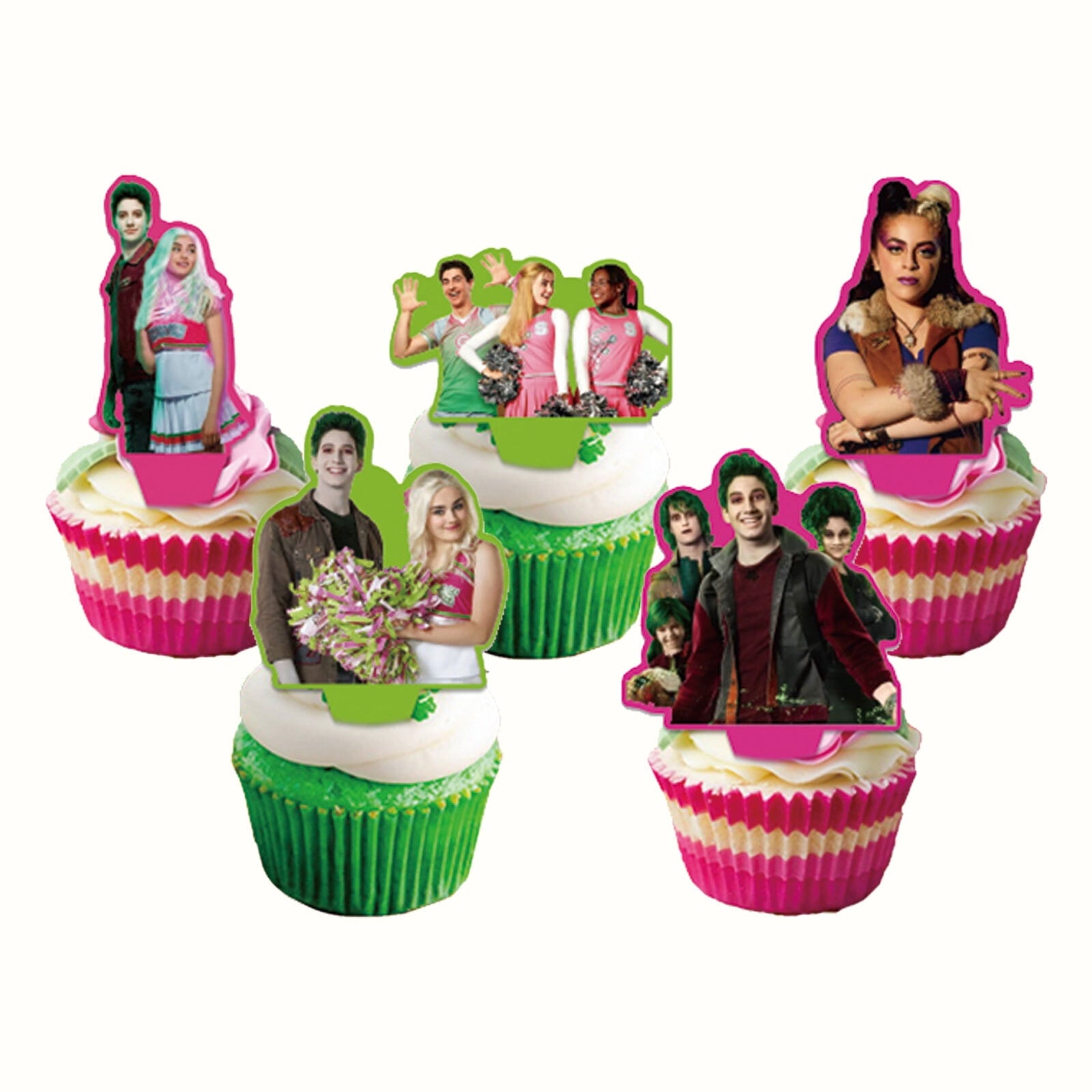 32-Piece For Zombies-Inspired Party Decoration Set – Includes Banner, Cake Topper, 12 Cupcake Toppers, and 18 Balloons for Festive Occasions and Celebrations