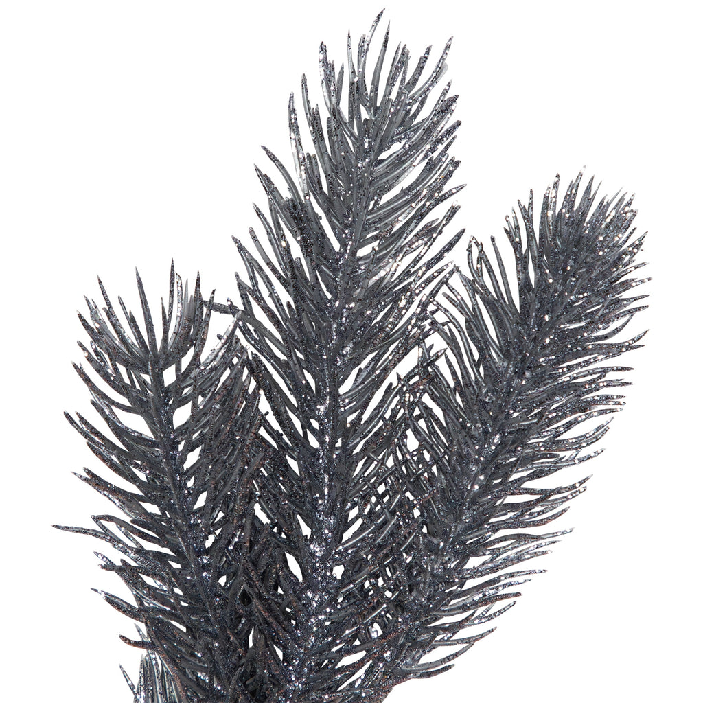 Northlight Glittery Pine Artificial Christmas Garland - 6' - Silver - Unlit