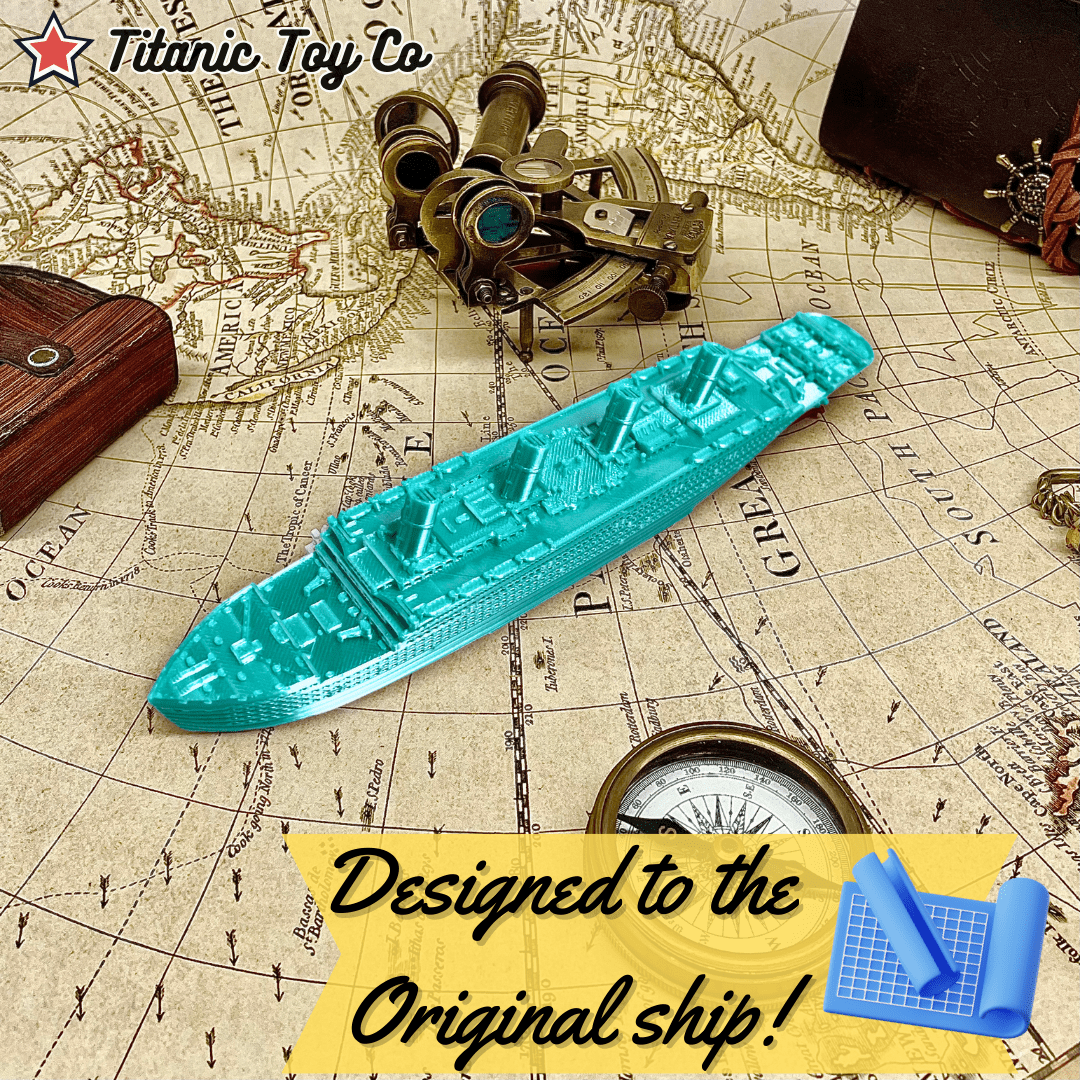 DiamondTanic Titanic Bath Boat And Pool Toy By TitanicToyCo, RMS Titanic Toys For Kids, Historically Accurate Titanic Toy, Titanic Ship, Titanic Cake Topper, Titanic Figurine