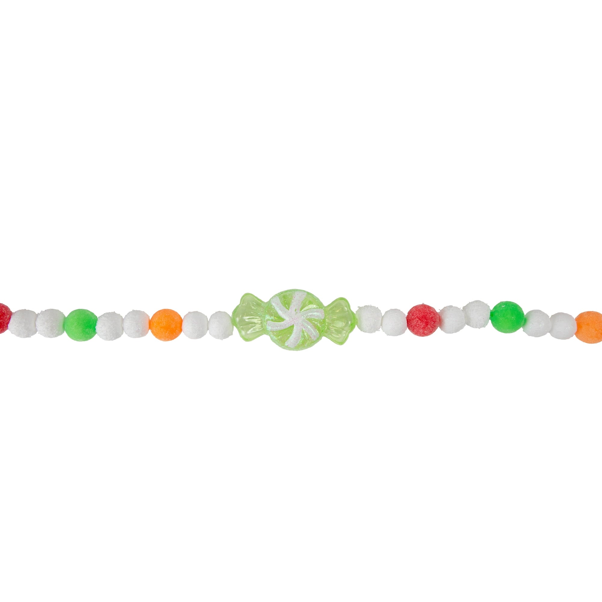 Northlight 6' Glittered Pastel Colored Candy Christmas Garland, Unlit