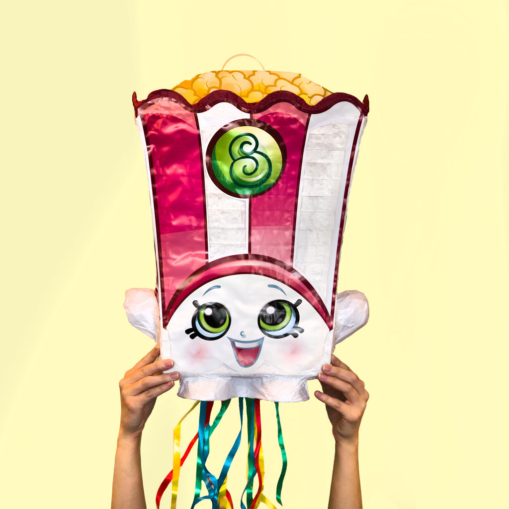 Poppy Corn Shopkins Pinata, Pull String