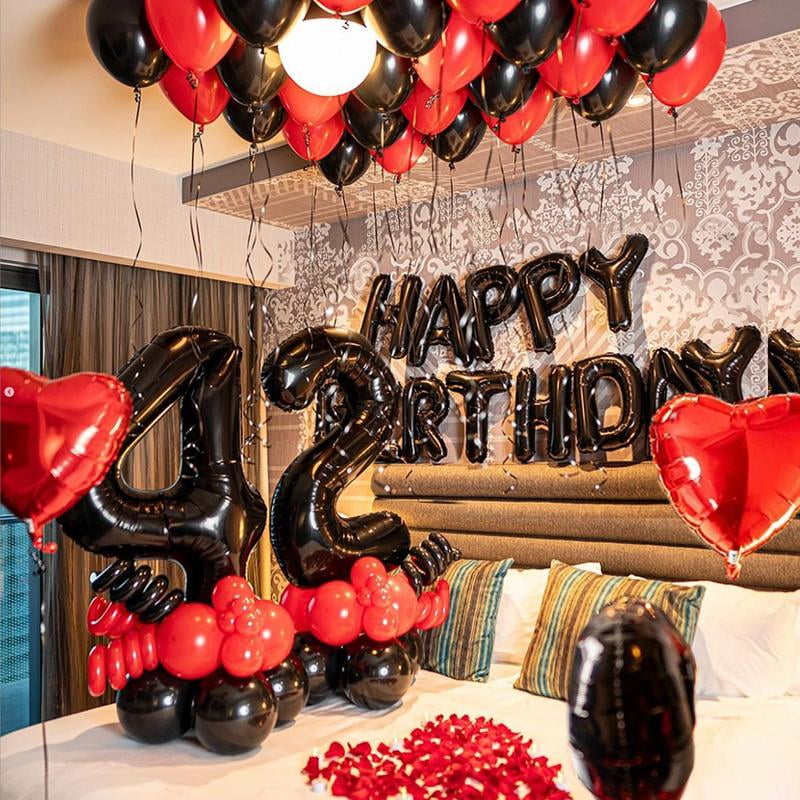 Happy Birthday Balloon Set, Balloon Decorative Kit, Birthday Party Decoration Supplies, Party Scene Decoration Supplies, Balloon Letter Kit, Balloon Decorations Kit