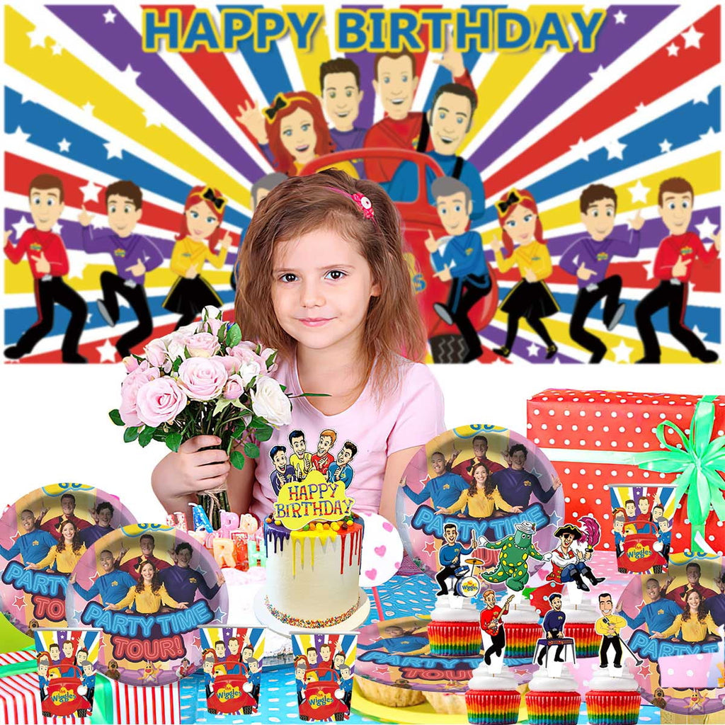 The Wiggles Party Supplies Plates Decorations Birthday Cake Topper Banner Decor Backdrop Balloons