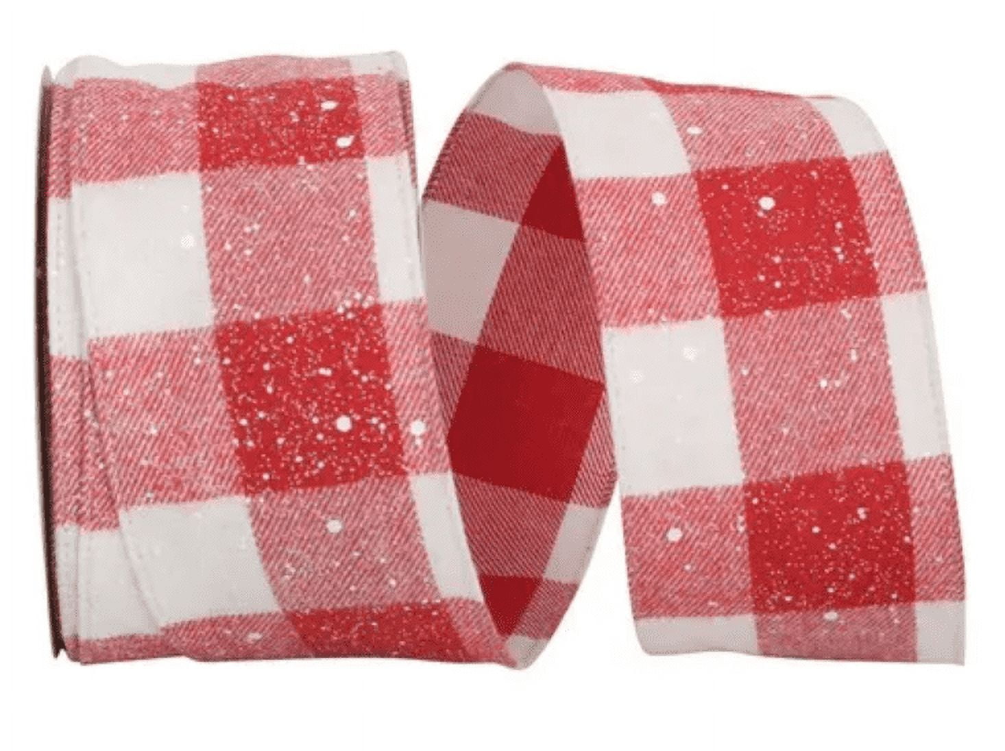 JAM Paper Christmas Multi-color Polyester Speckled Ribbon, 60' x 2.5"