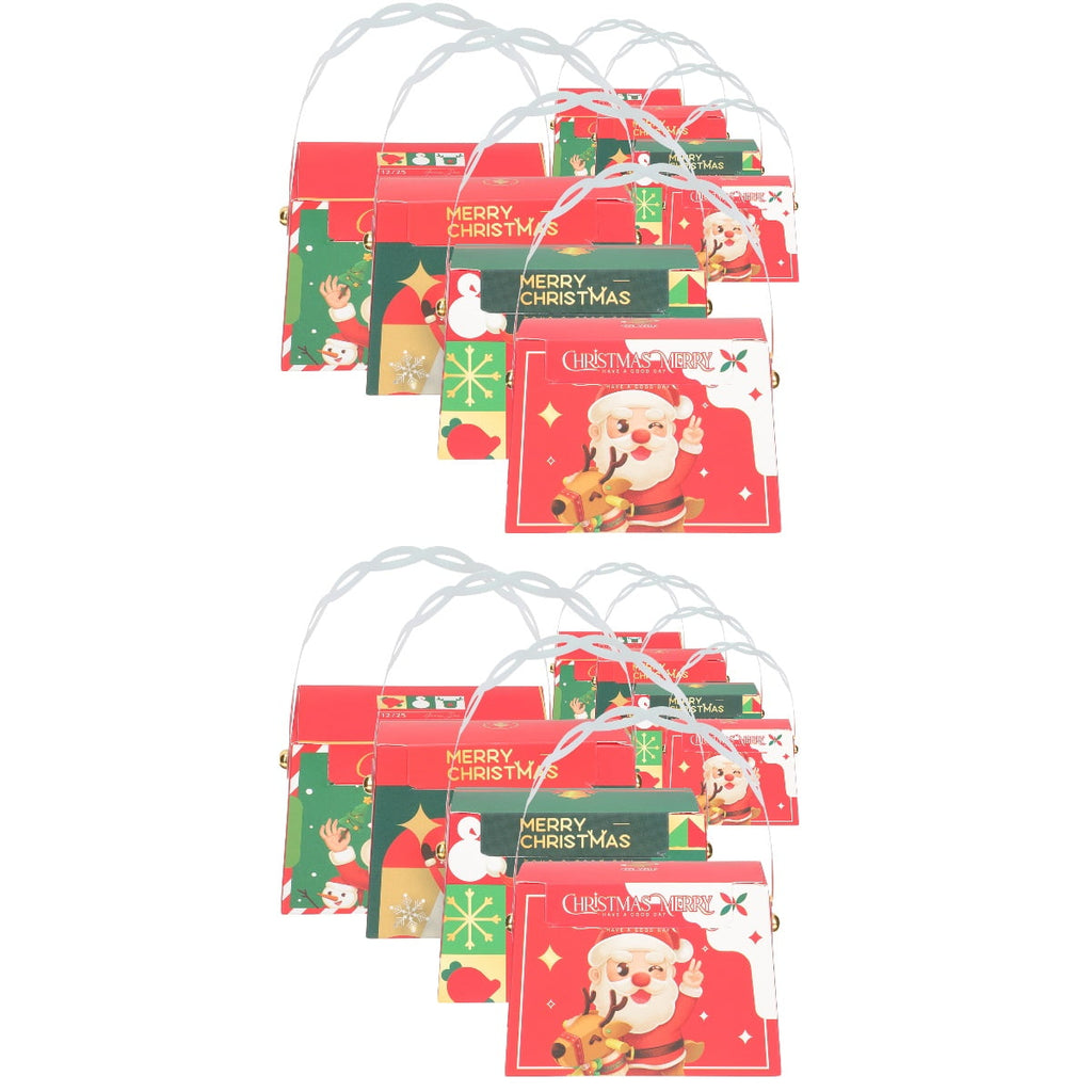 BERTDOMD 40 Pcs Christmas Gift Boxes Handheld Gift Wrapping Boxes Decorative Gift Boxes Xmas Candy Boxes