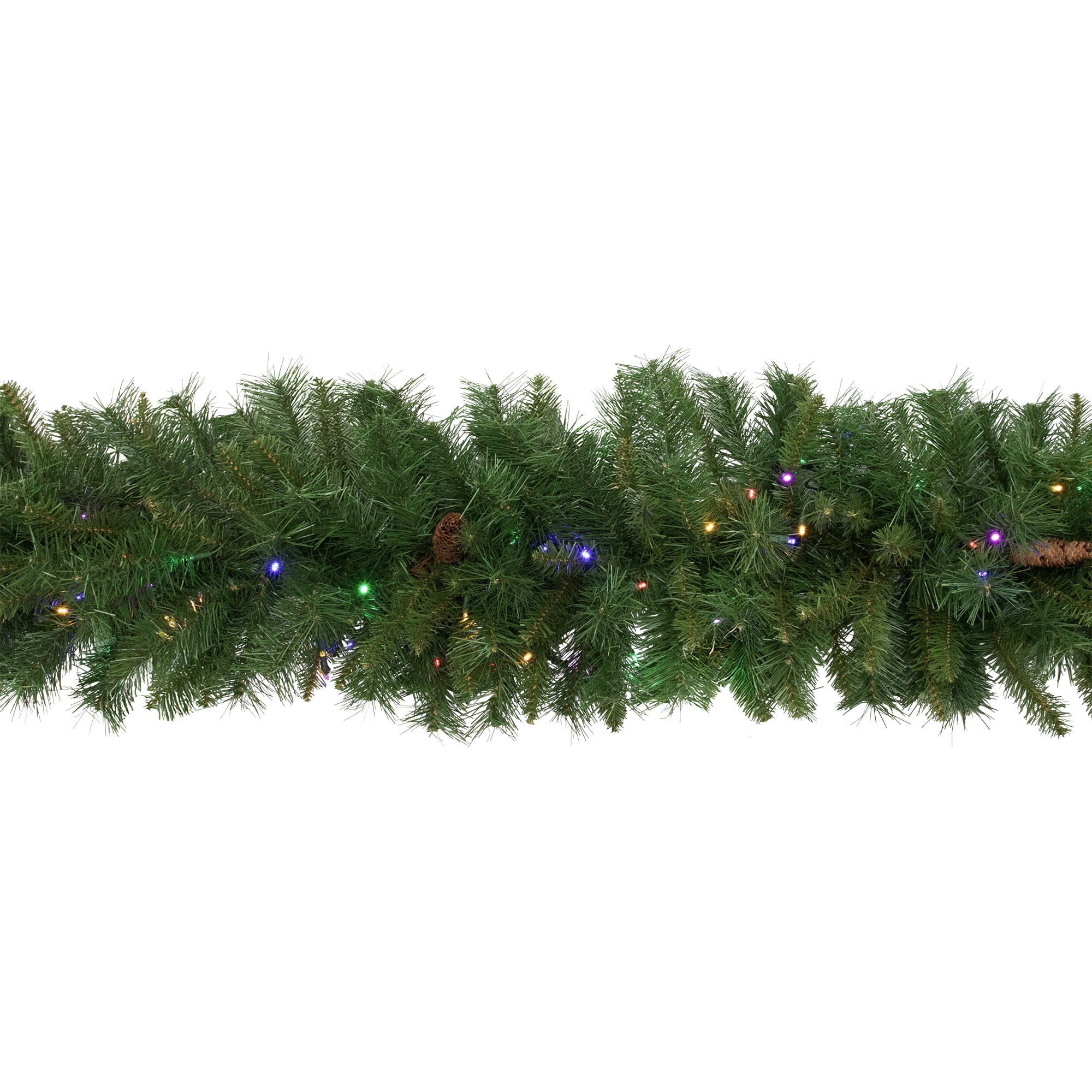 Northlight Pre-Lit Dakota Red Pine Artificial Christmas Garland - 9' x 16" - Multi LED Lights