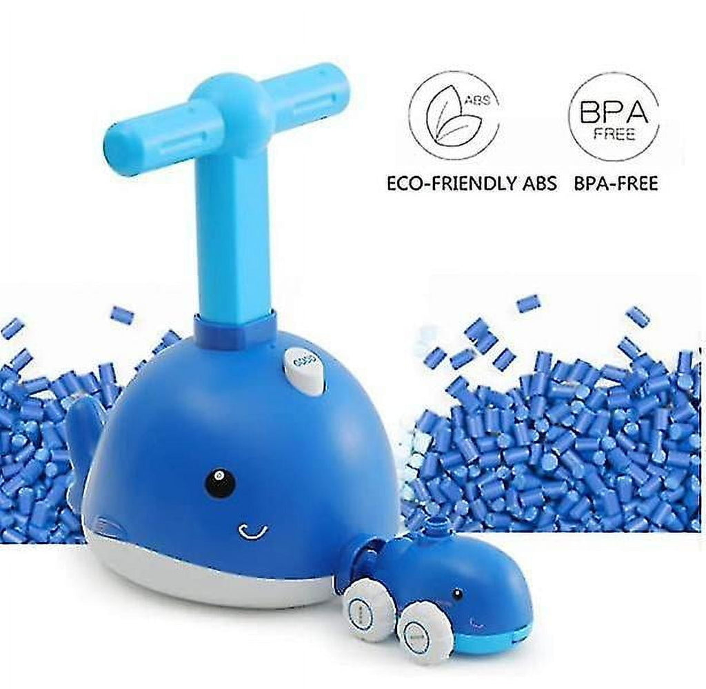 Dolphin Balloon Powered Car Balloon Racing Science Toy Kit With Manual Balloon Air Pump, Suitable Fo