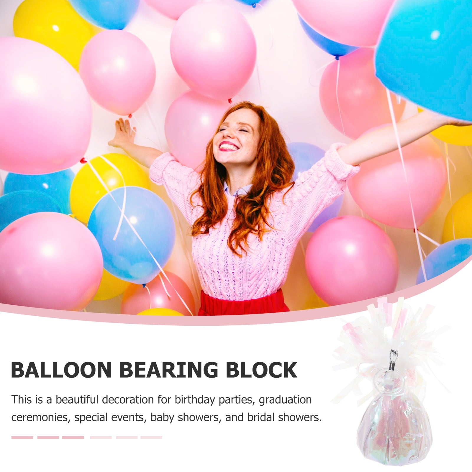 Masteelf  12 Pcs and Red Balloons Air Pump Weight Block Concrete Weights