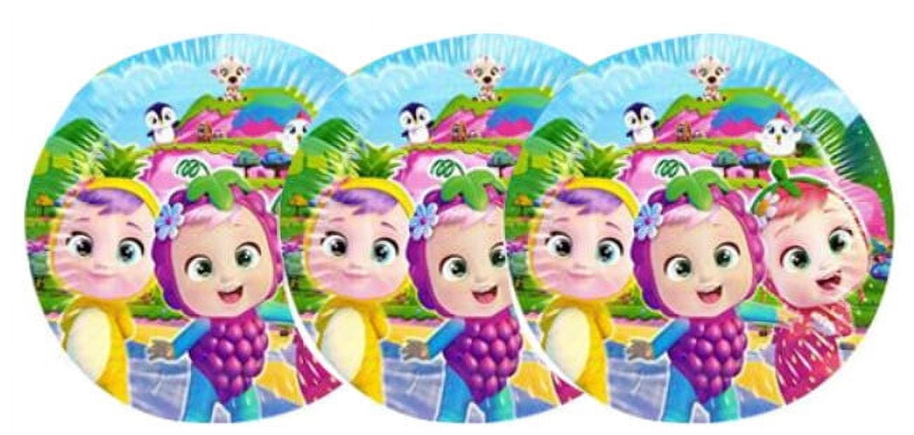 Cry Babies Party Decoration Set (23pcs) - Giant Balloons, Character Rounds, Tableware, Free Cover