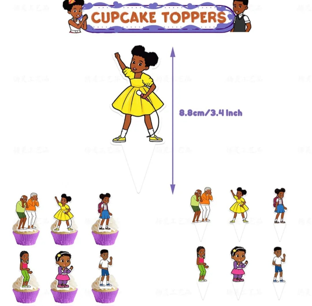 Gracie's Corner Birthday Party Decorations, Music Gracie Birthday Banner - Cake&Cupcake Toppers - 16 Latex Balloon for Gracie Theme Party Supplies