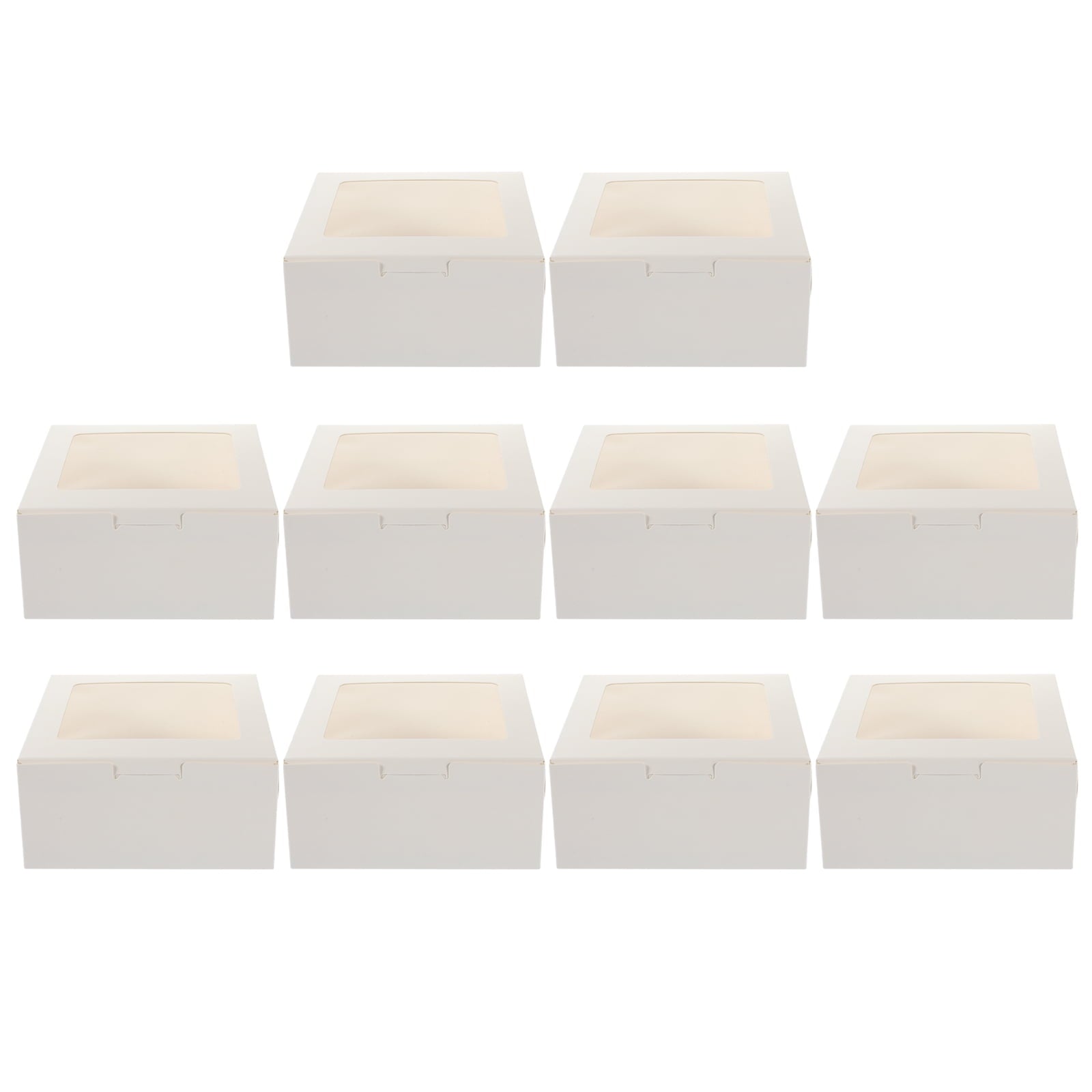 10 Pcs Cupcake Wrappers Cookie Boxes Container White Wok Draining Rack Packaging Small Gift Paper Cups