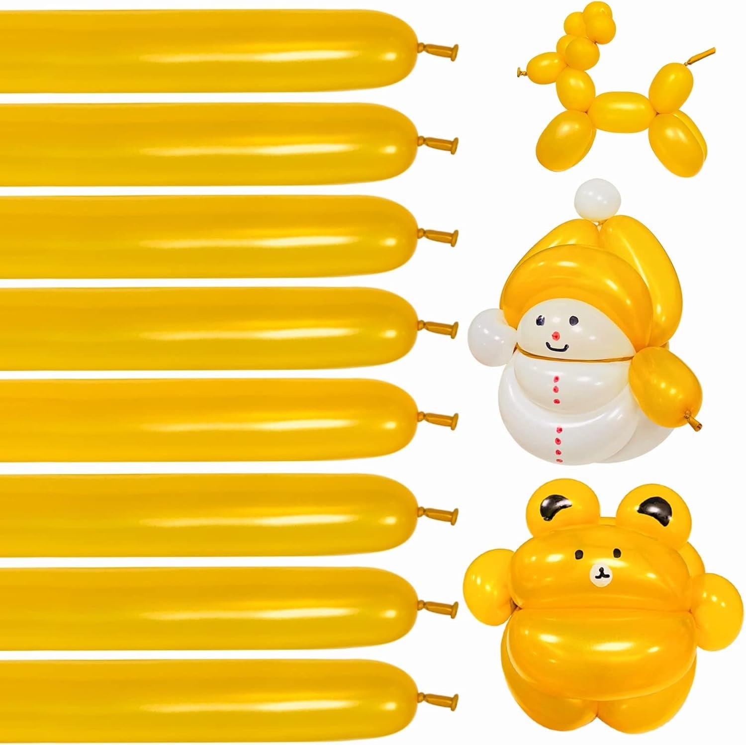 100 clear 260 balloons, clear long and thin balloons, animal balloons, high-quality balloons for beginners to make children's carnival party decorations