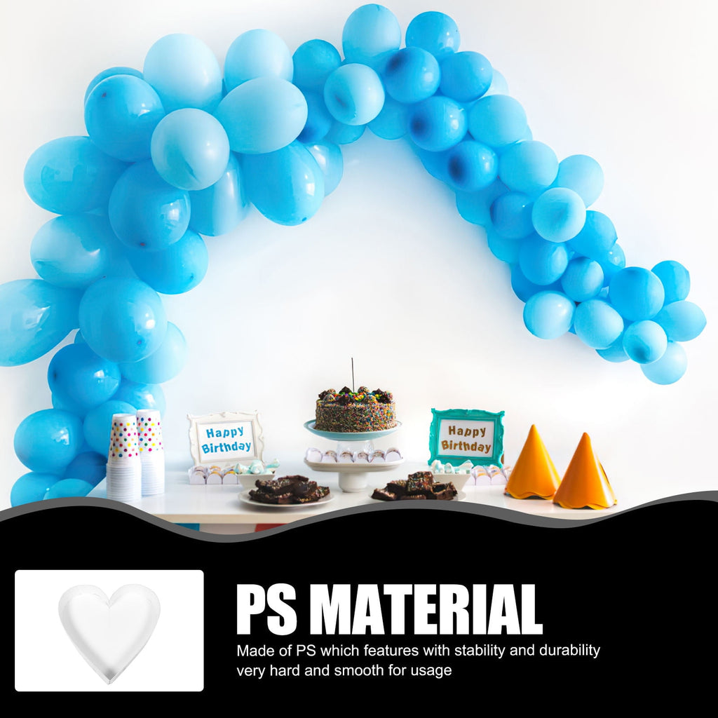 HOMEMAXS 2pcs Decorative Balloon Box Birthday Party Photo Prop Heart Shape Wedding Balloon Box